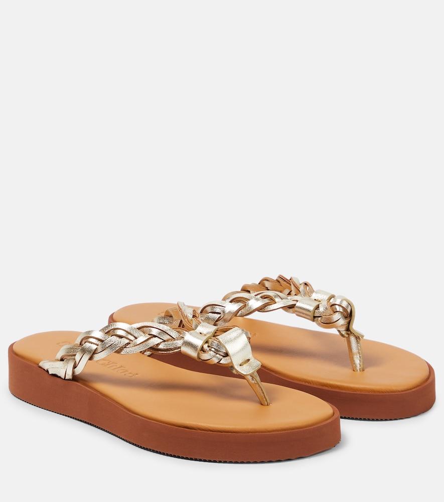 see by chloé leather sandals