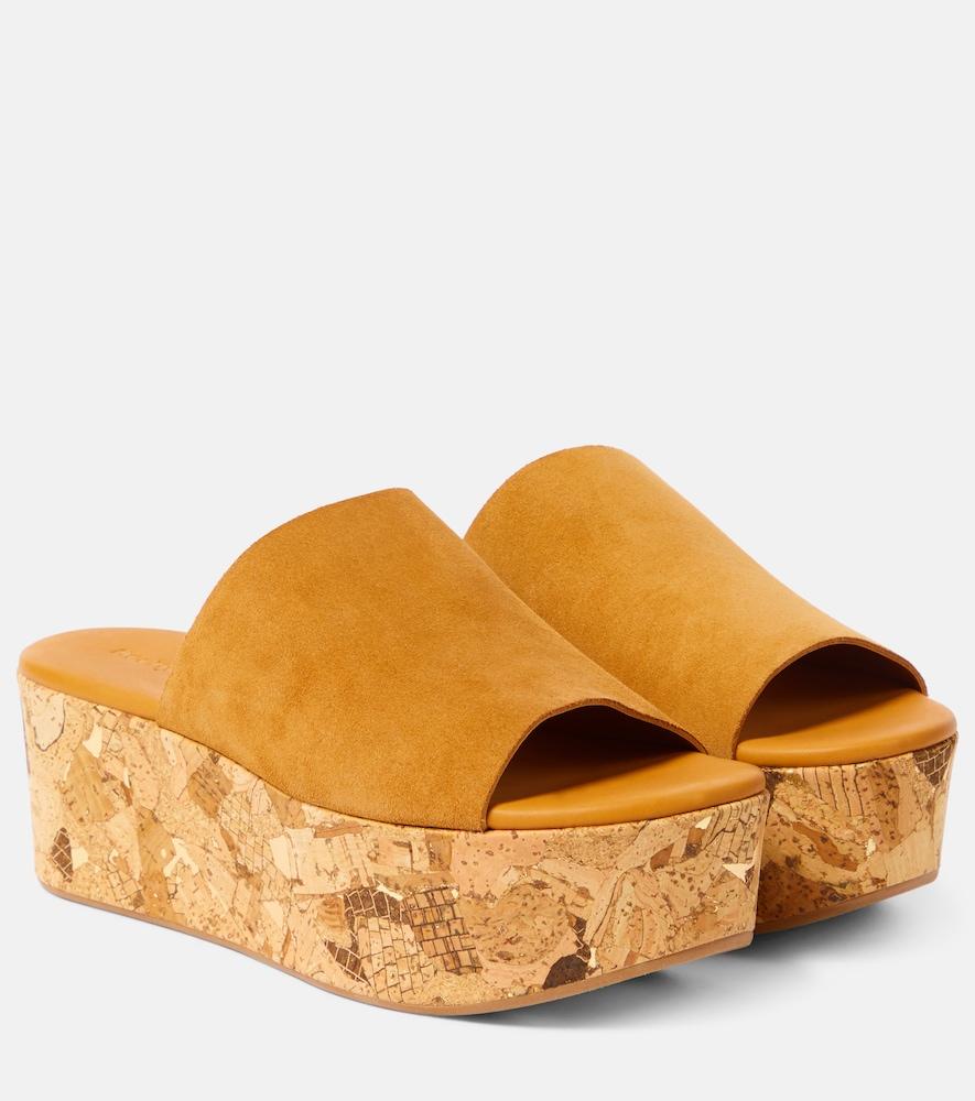 see by chloé liana 70 suede platform mules