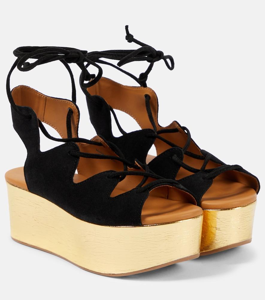 see by chloé liana 70 suede platform sandals