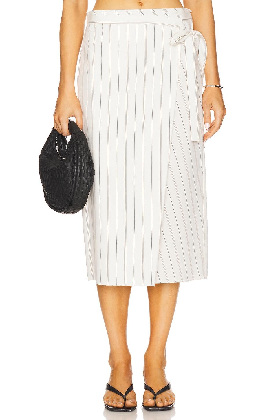 seedling stripe wrap skirt