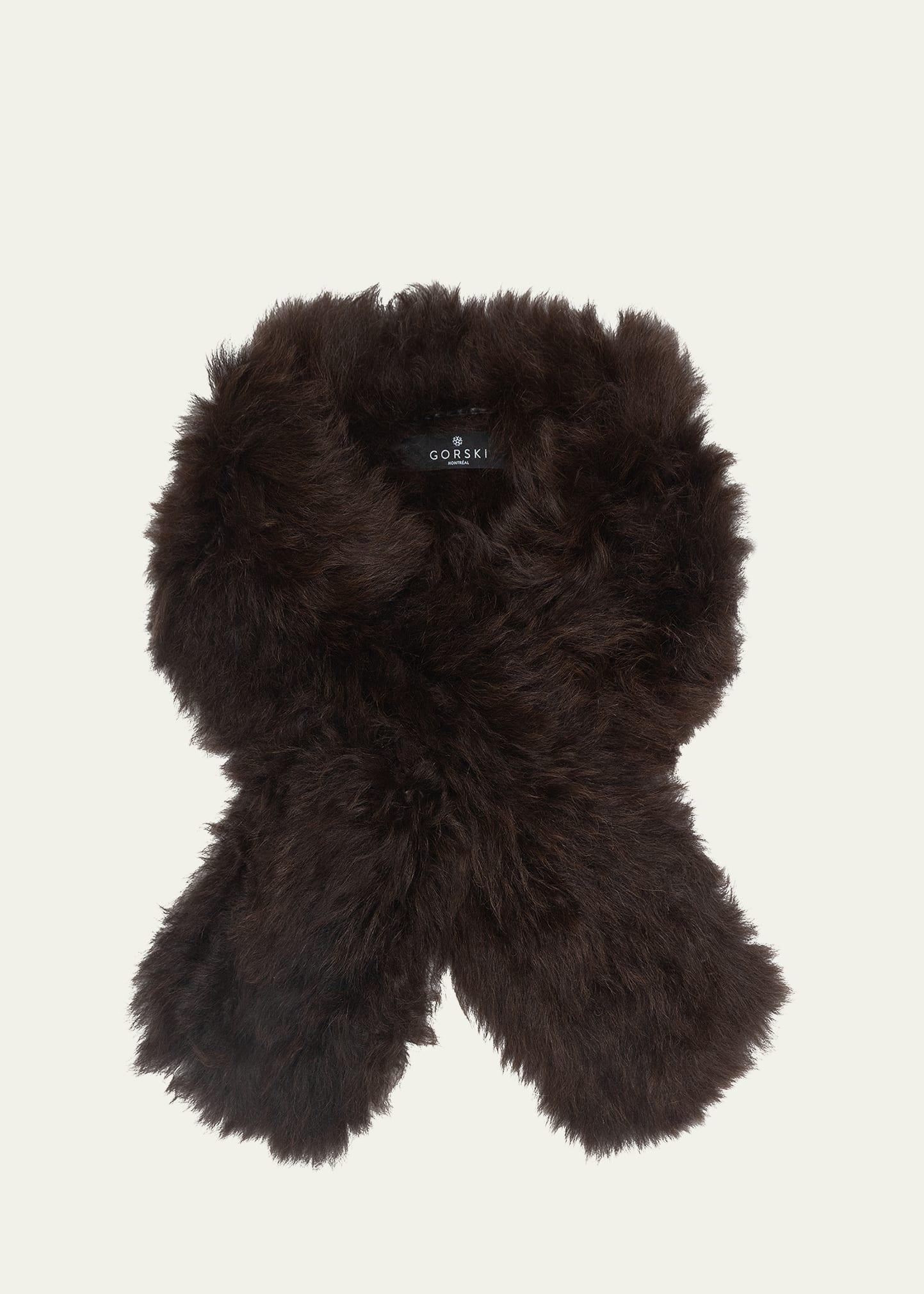 select lamb shearlng pull-through scarf