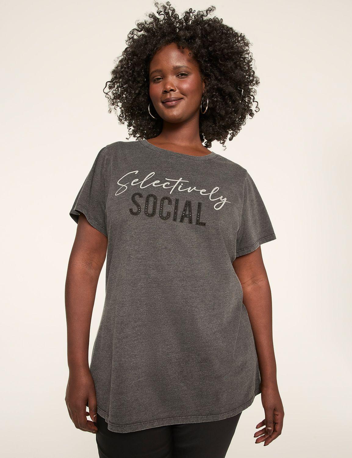 selectively social graphic tee