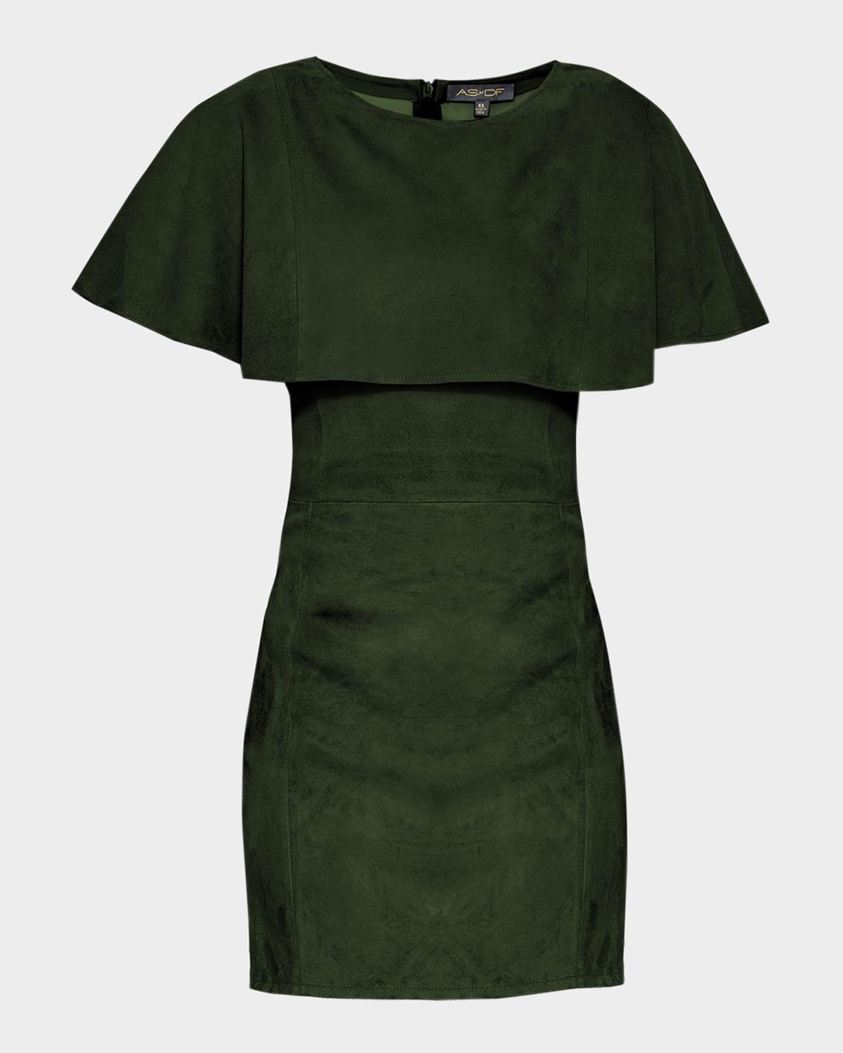 selene stretch suede dress