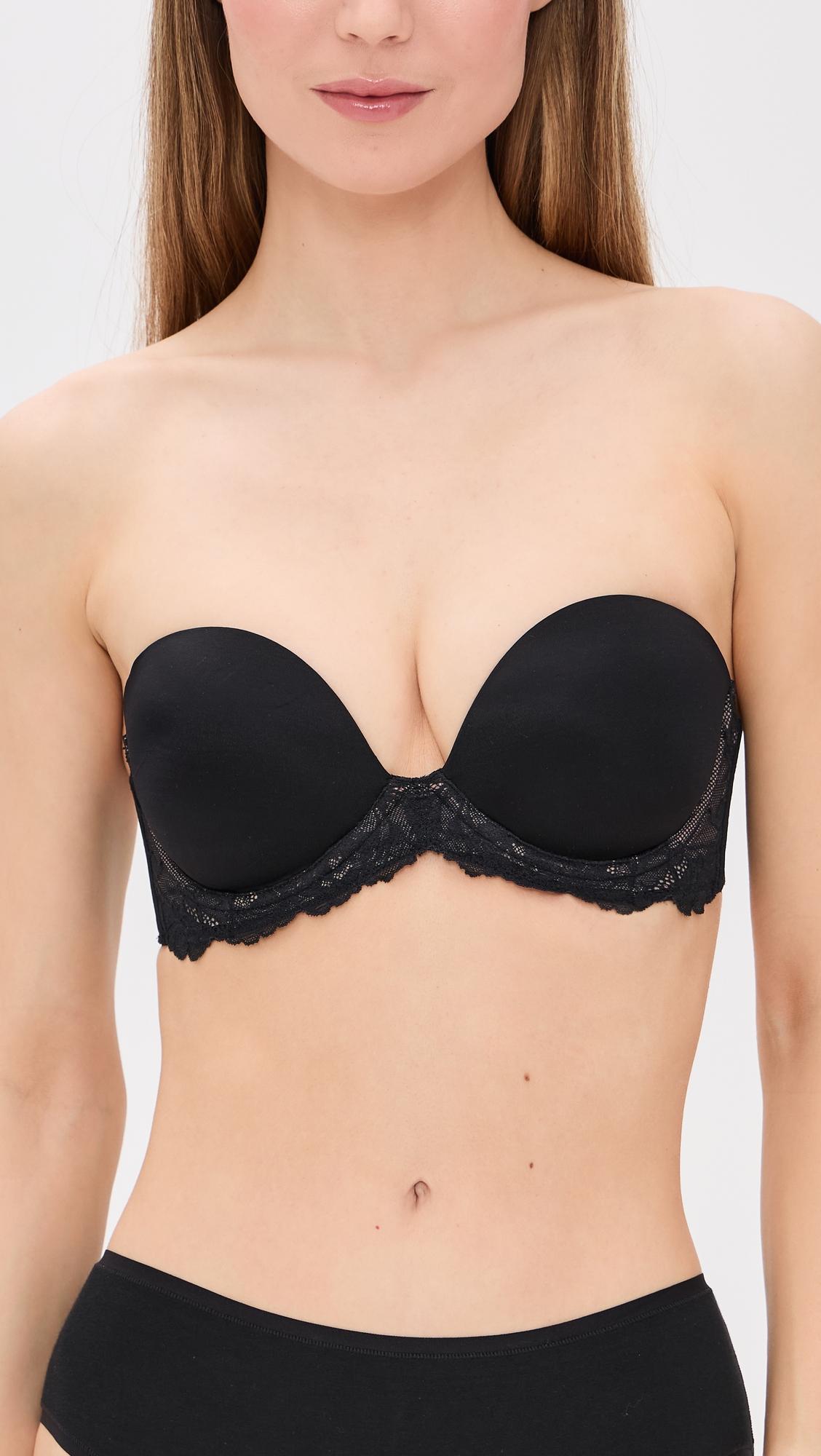 self-assured push up strapless bra