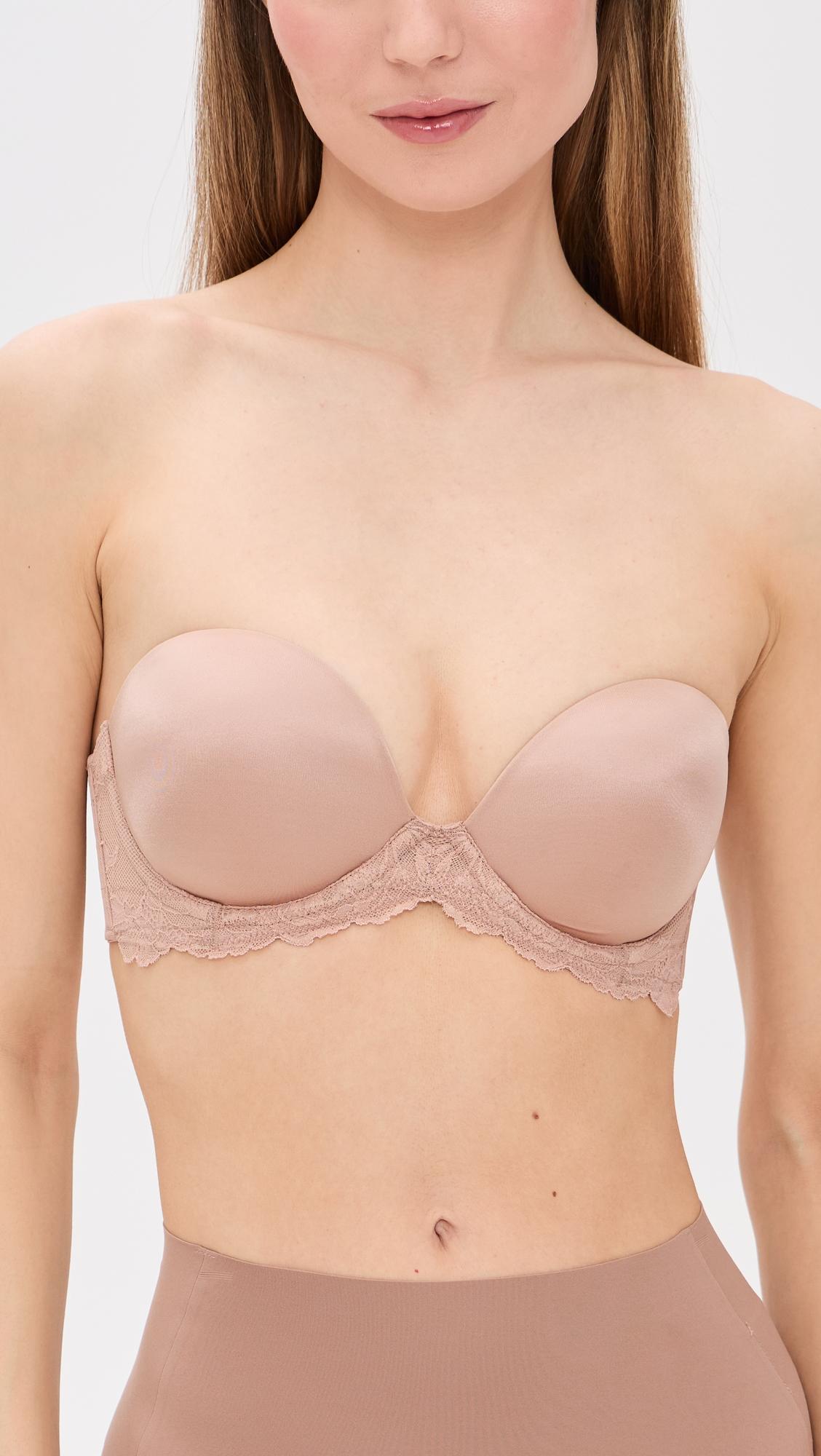 self-assured push up strapless bra