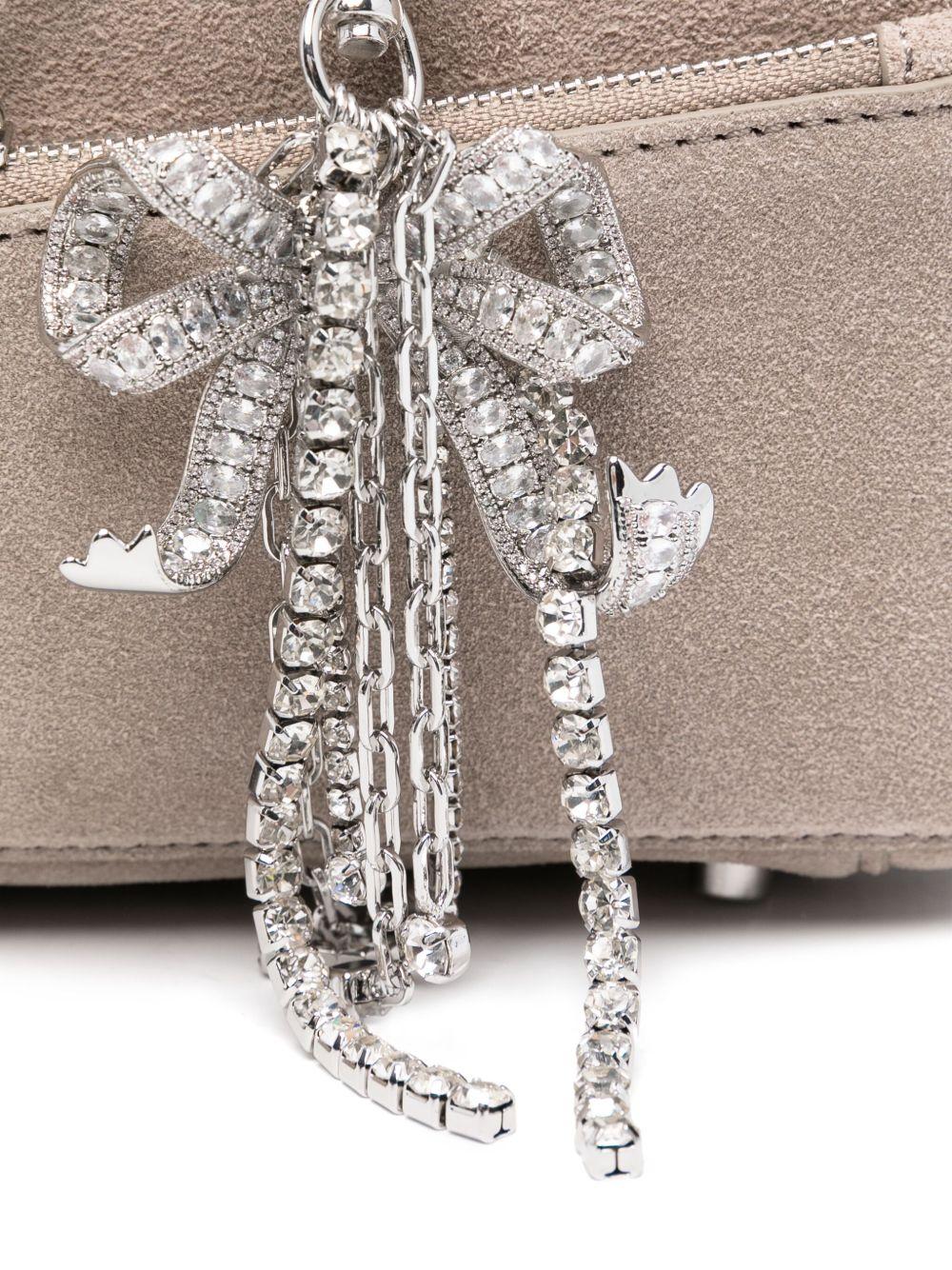 self-portrait bags grey suede - women