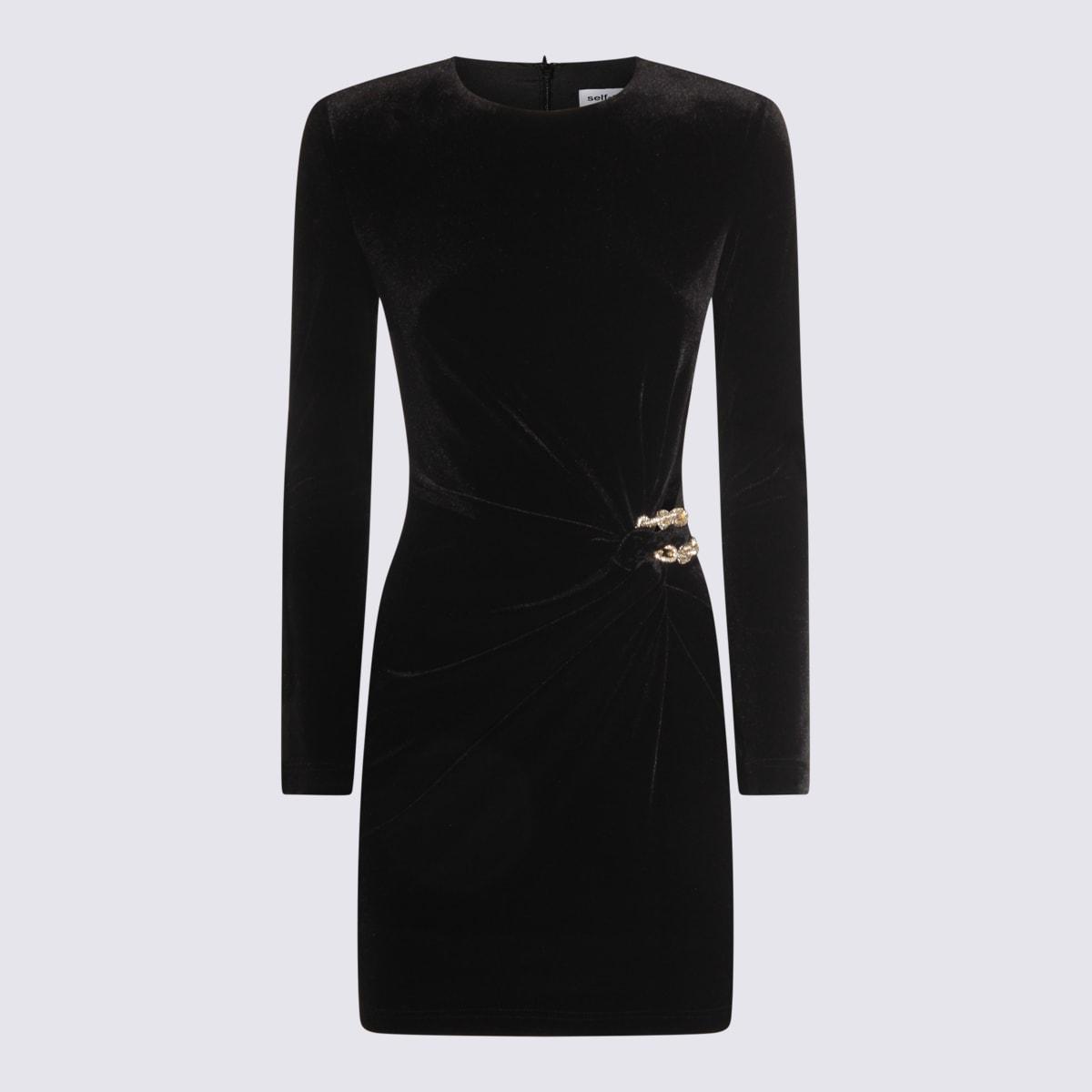 self-portrait black dress