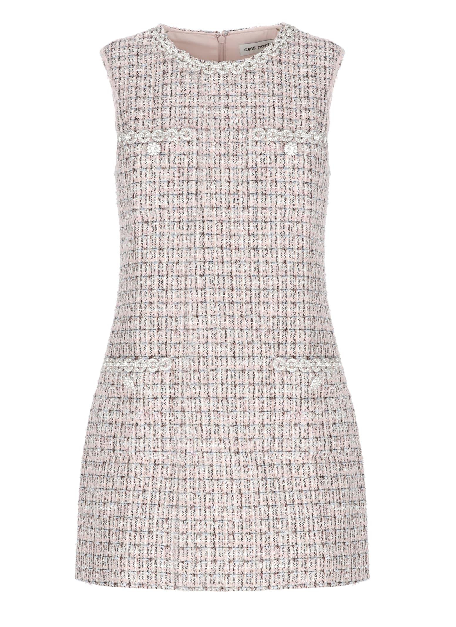 self-portrait boucle dress