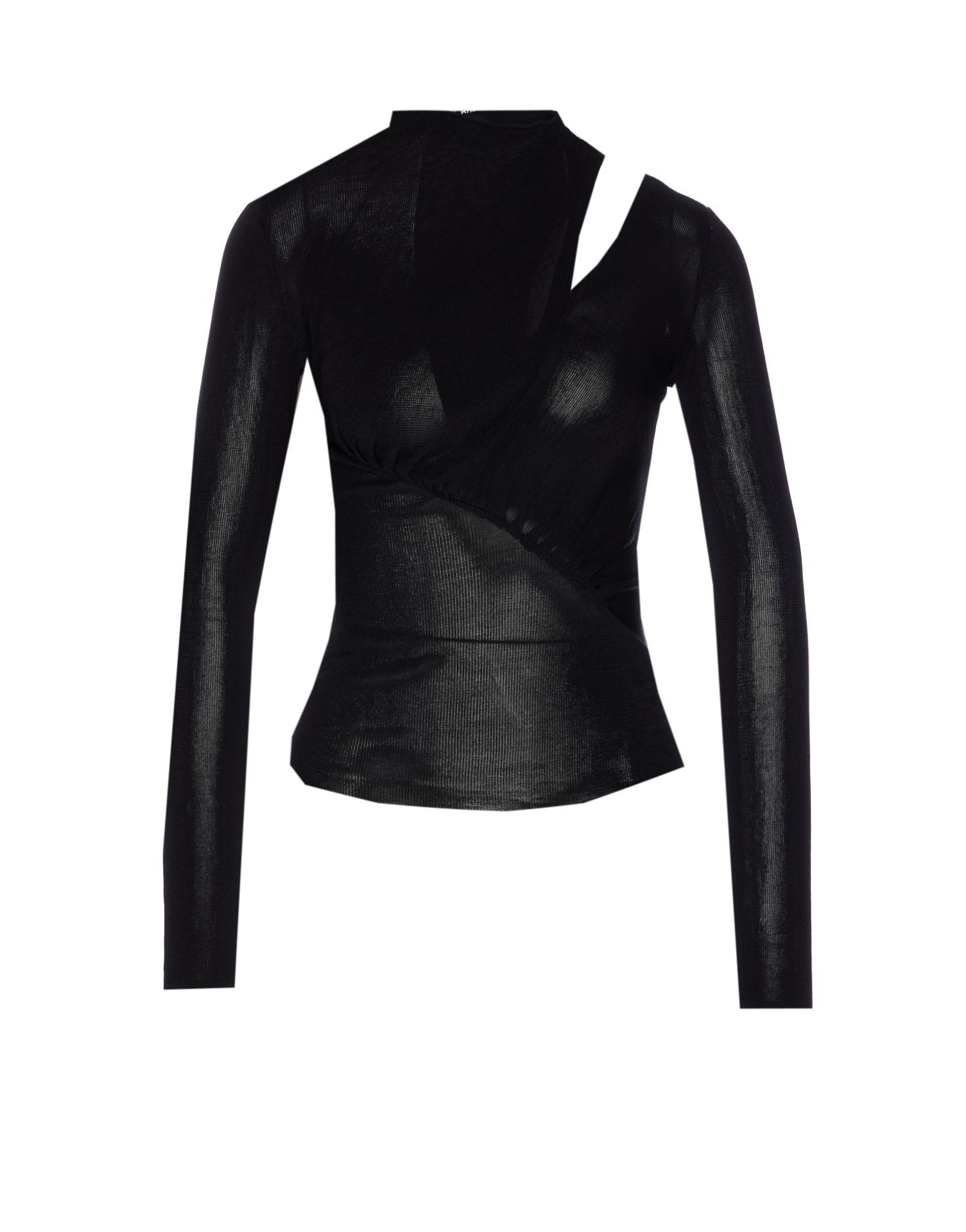 self-portrait cut out knit top