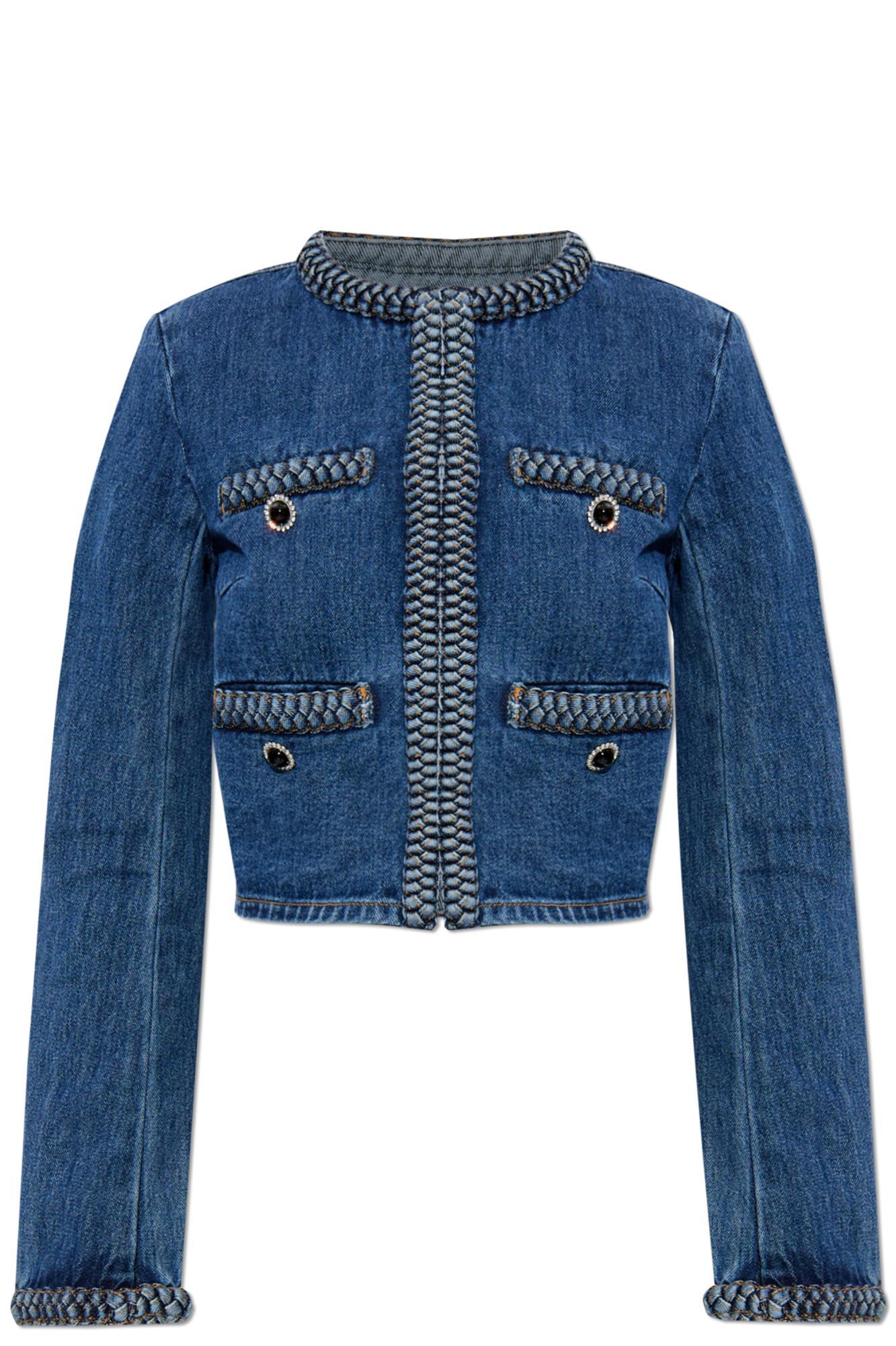 self-portrait denim jacket