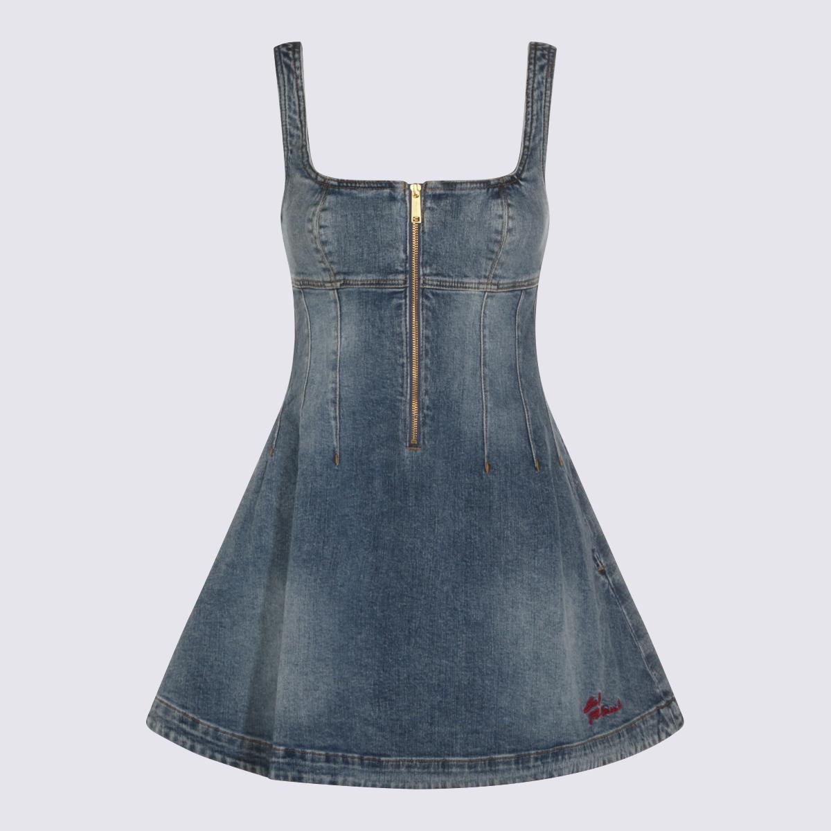 self-portrait dresses blue _co spandex - women