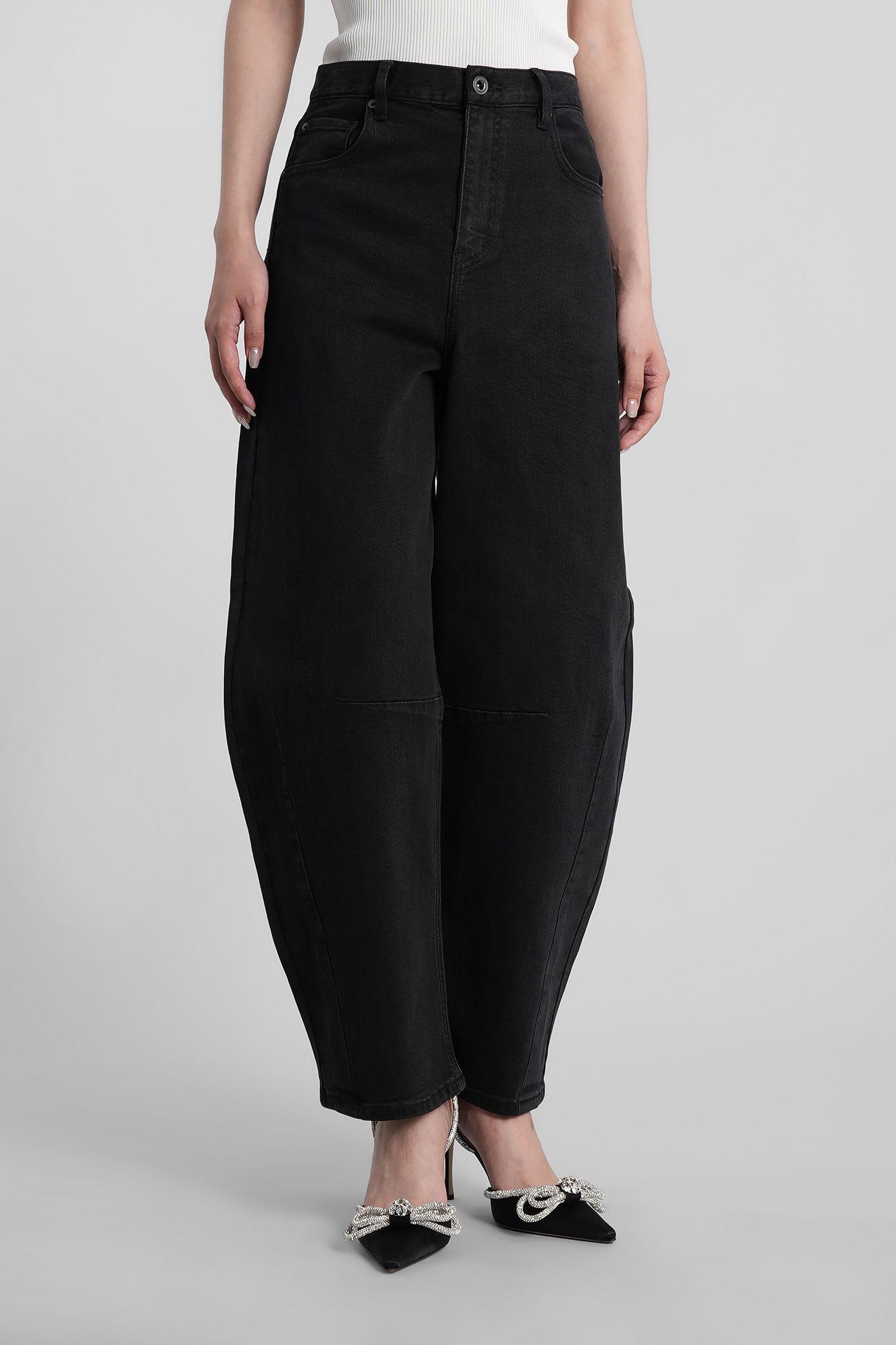 self-portrait jeans in black cotton