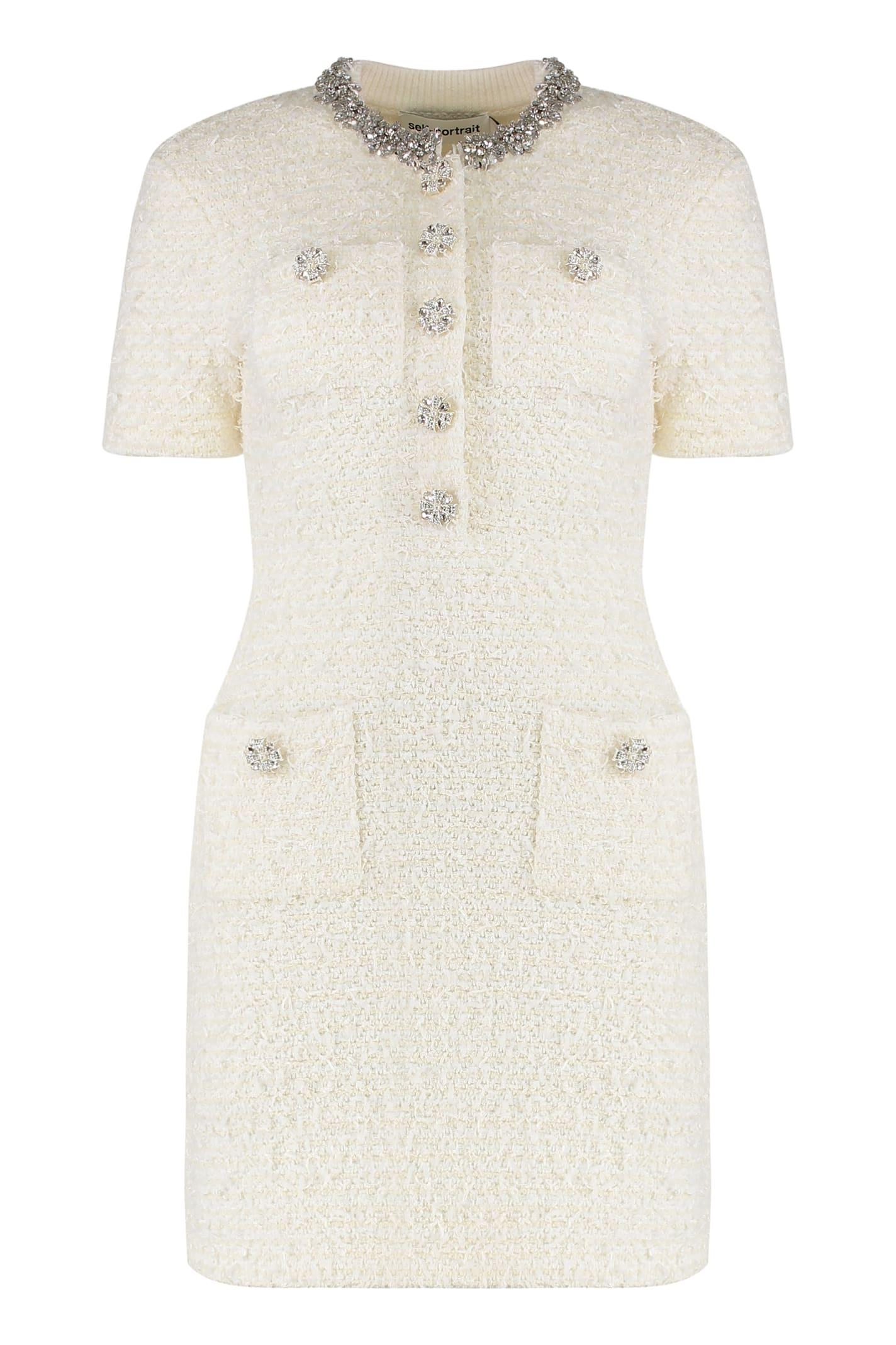 self-portrait knitted dress