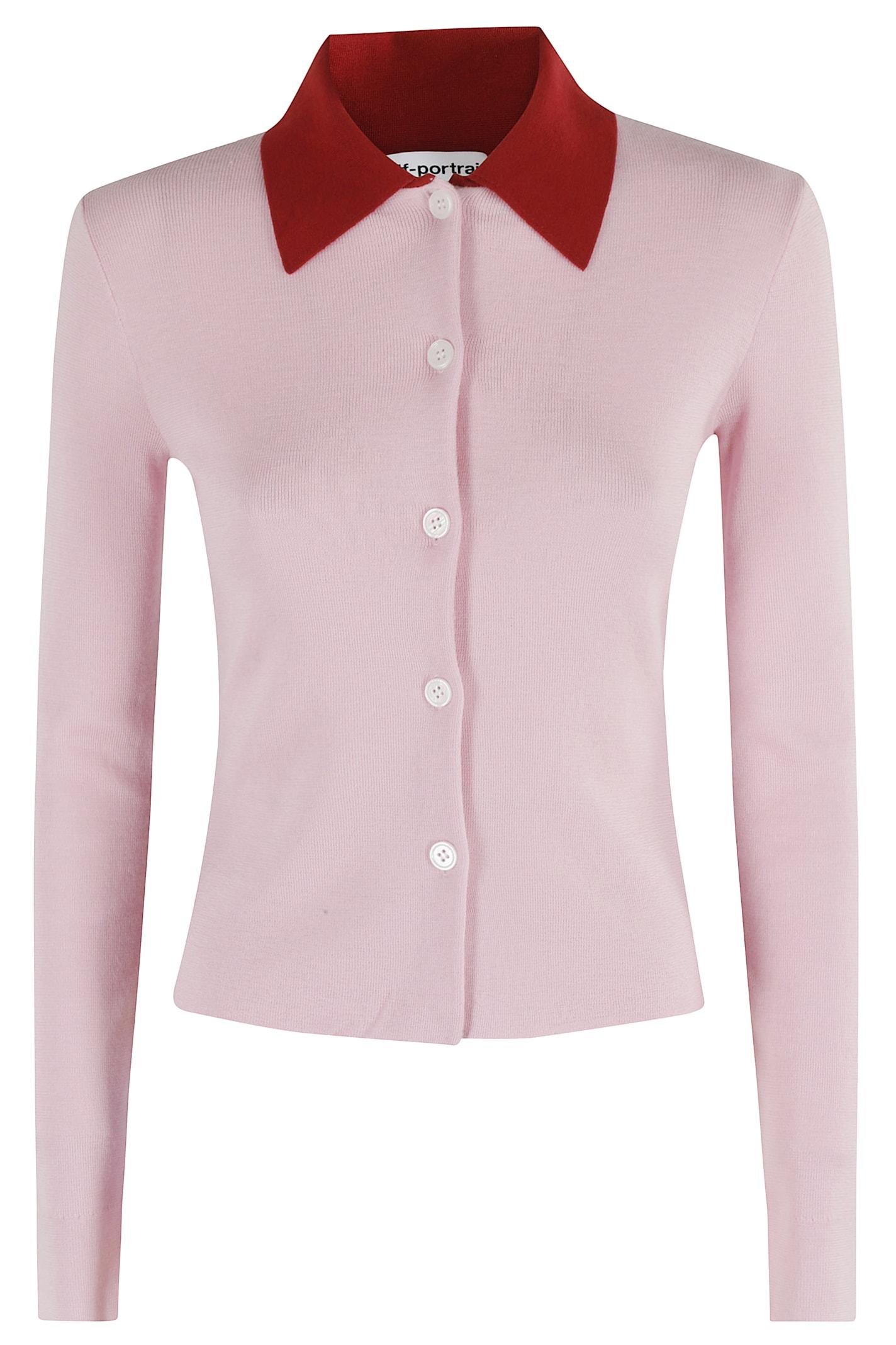 self-portrait merino wool cardigan