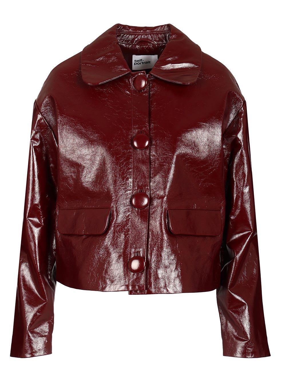 self-portrait patent leather jacket