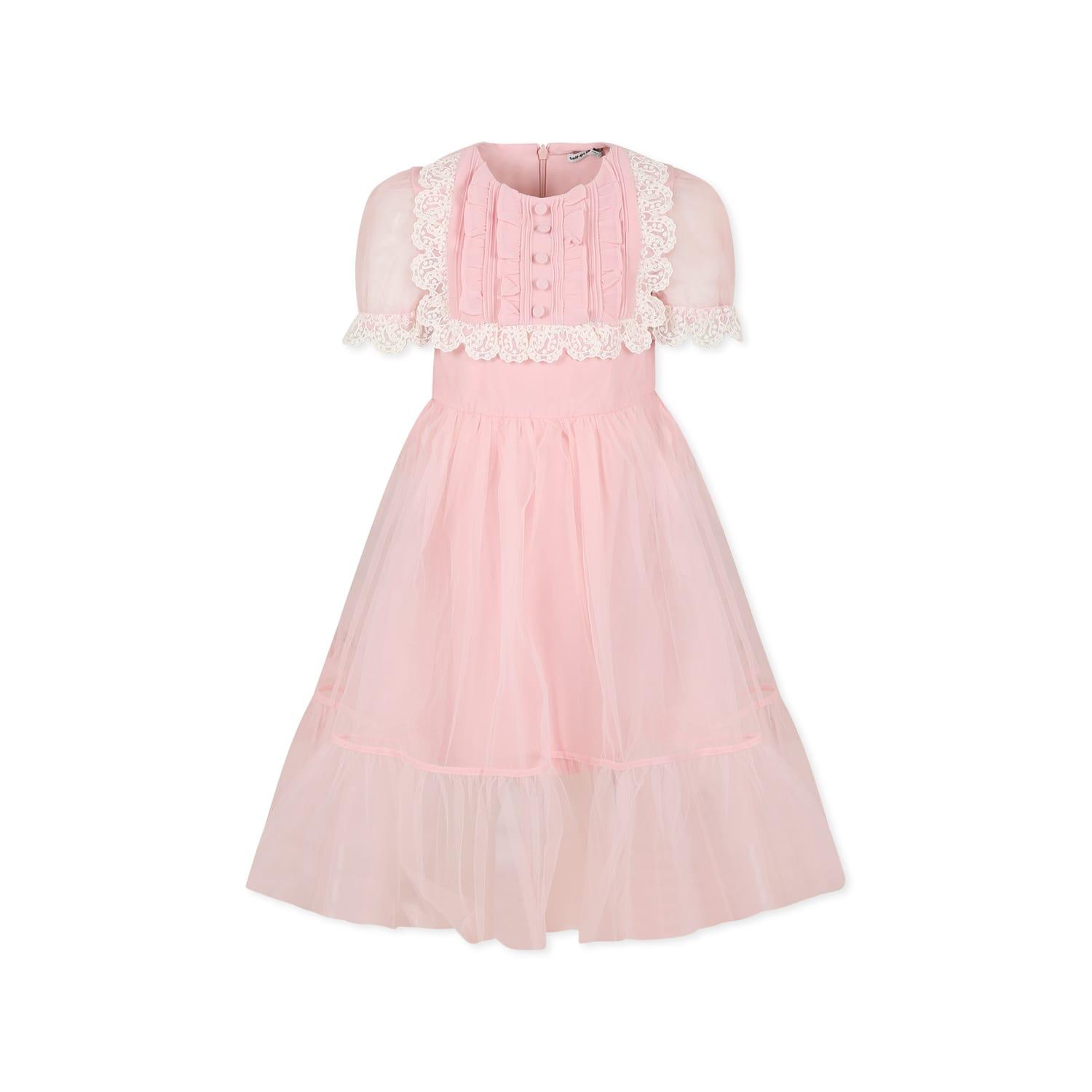 self-portrait pink dress for girl