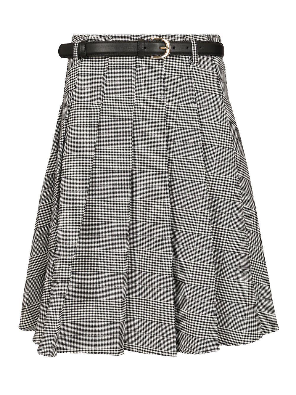 self-portrait pleated midi skirt