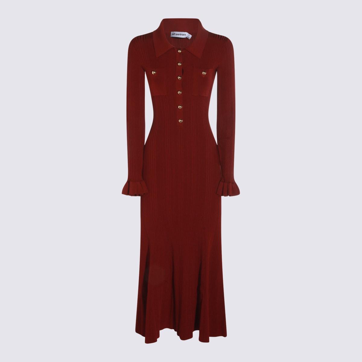 self-portrait red maxi dress