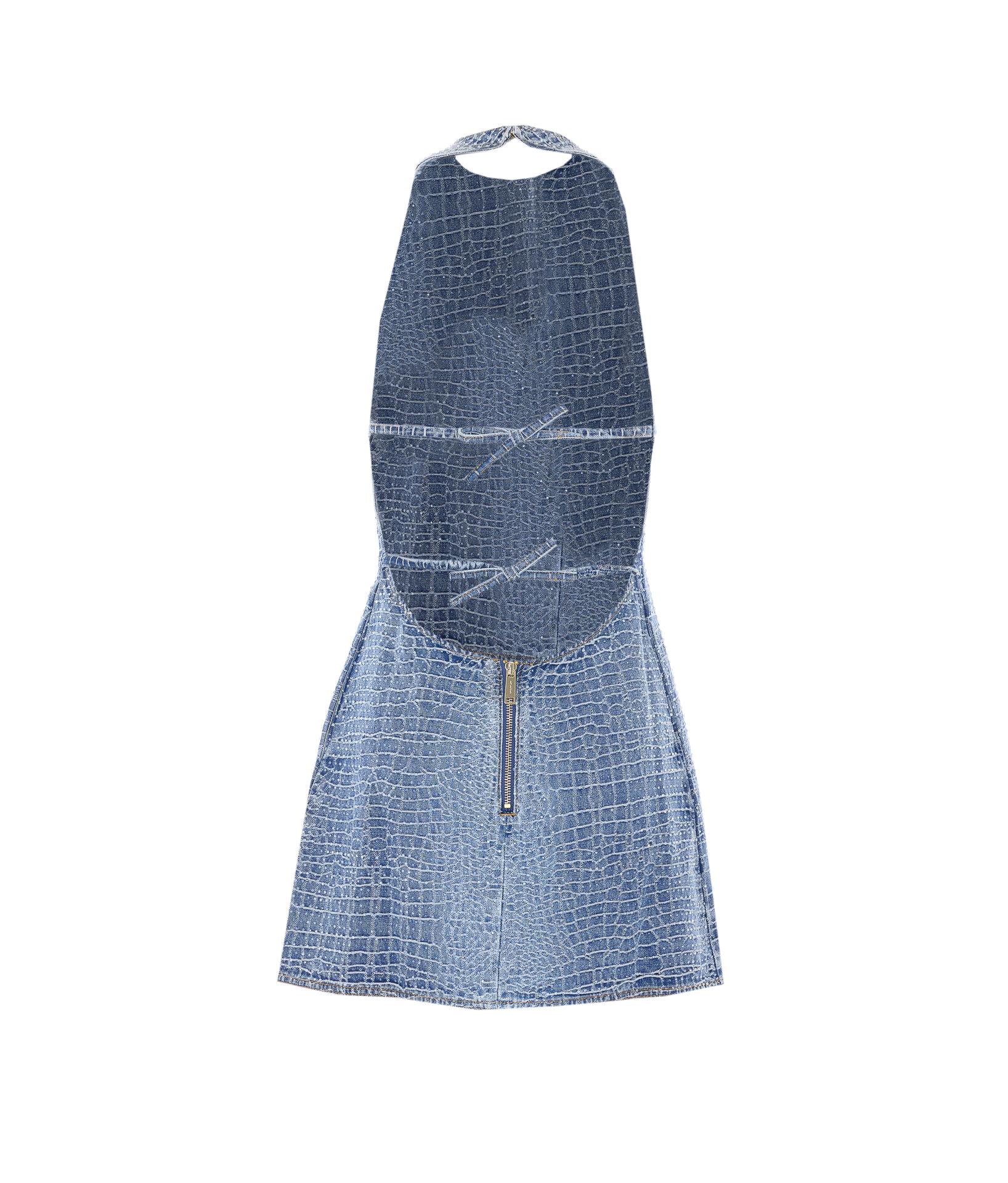 self-portrait self portrait dresses blue cotton - women