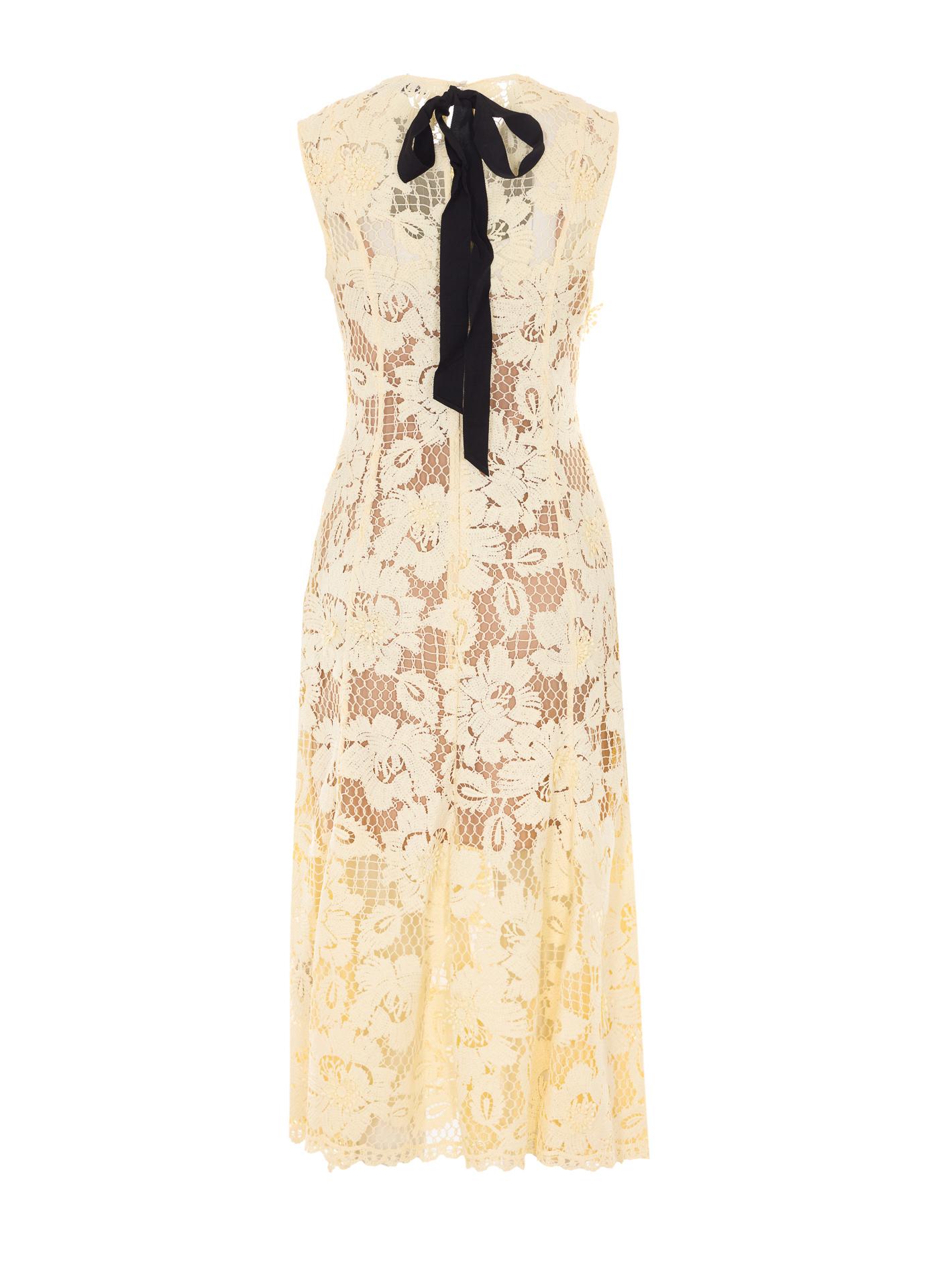 self-portrait self portrait dresses yellow polyester - women