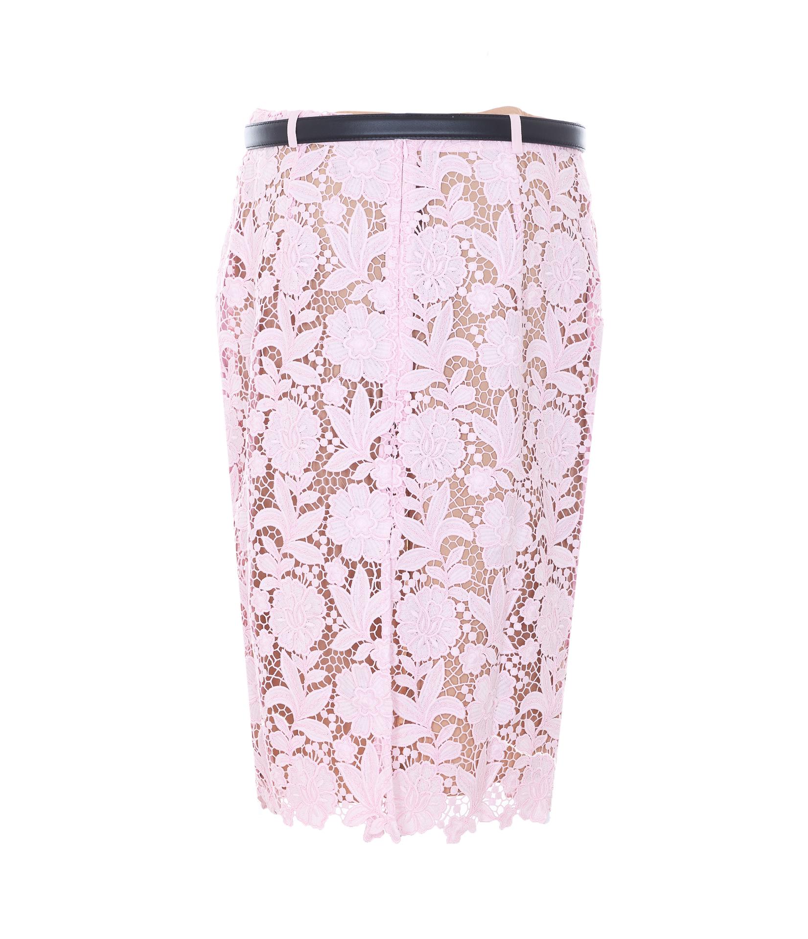 self-portrait self portrait skirts pink polyester - women