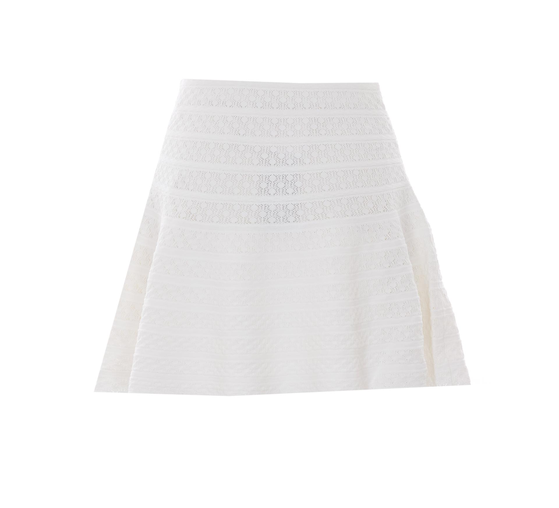 self-portrait self portrait skirts white viscose - women