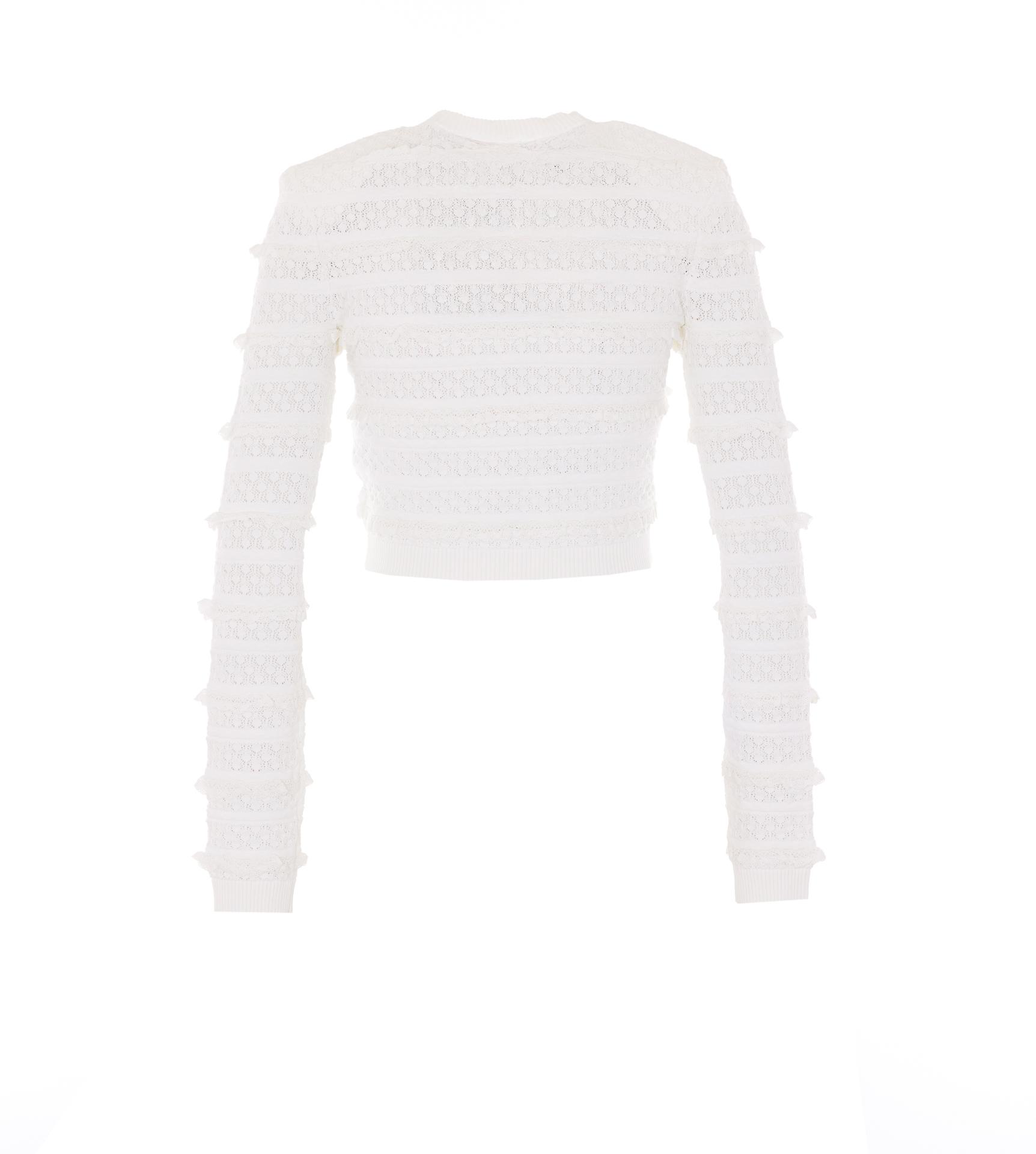 self-portrait self portrait sweaters white viscose - women