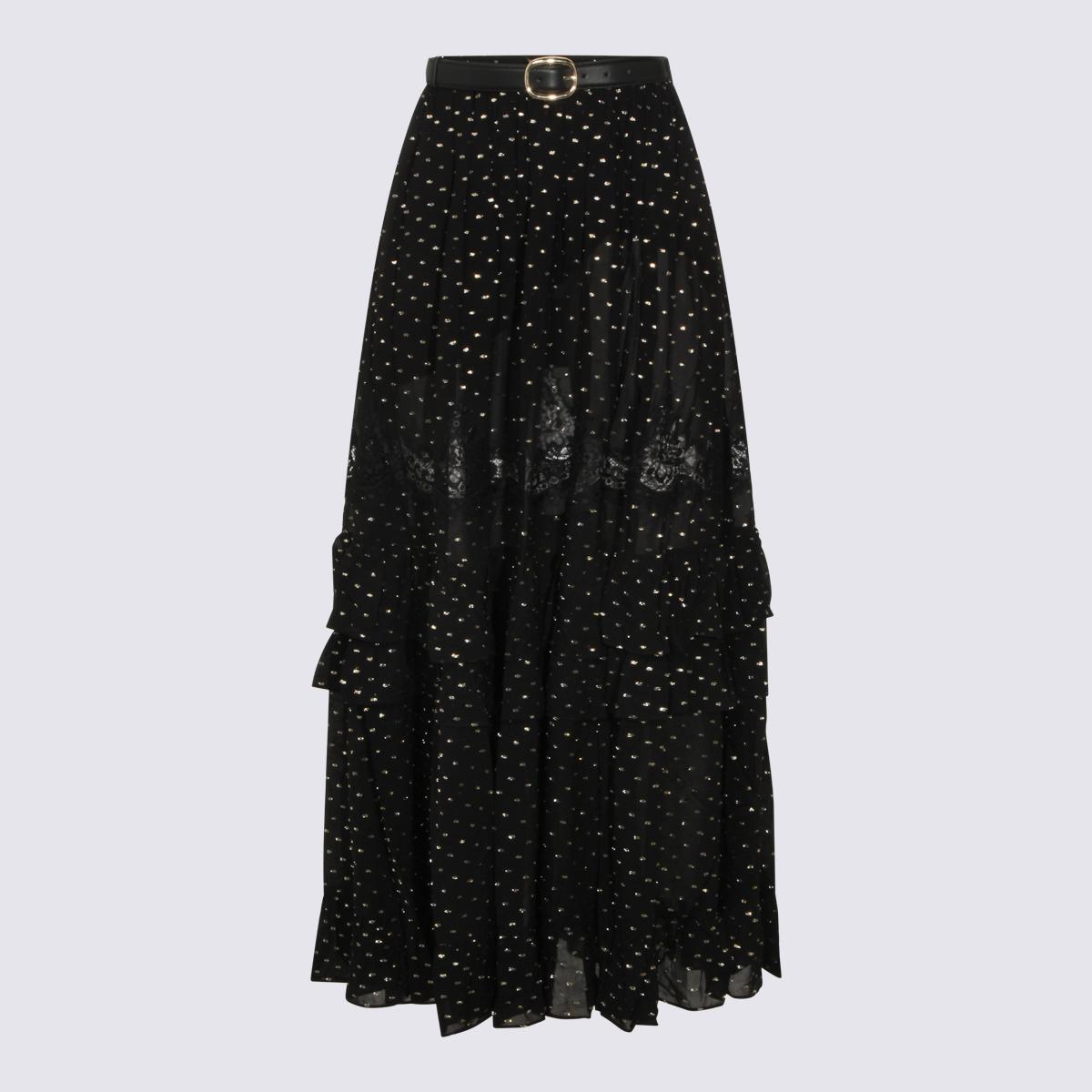 self-portrait skirts black _vi me - women