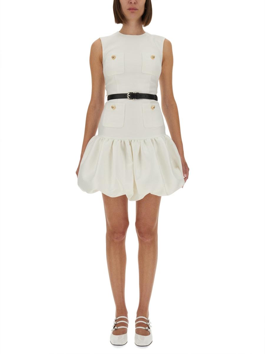 self-portrait taffeta mini dress