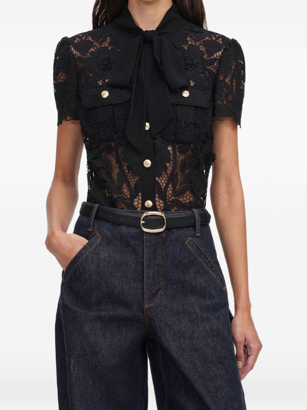 self-portrait top black - women