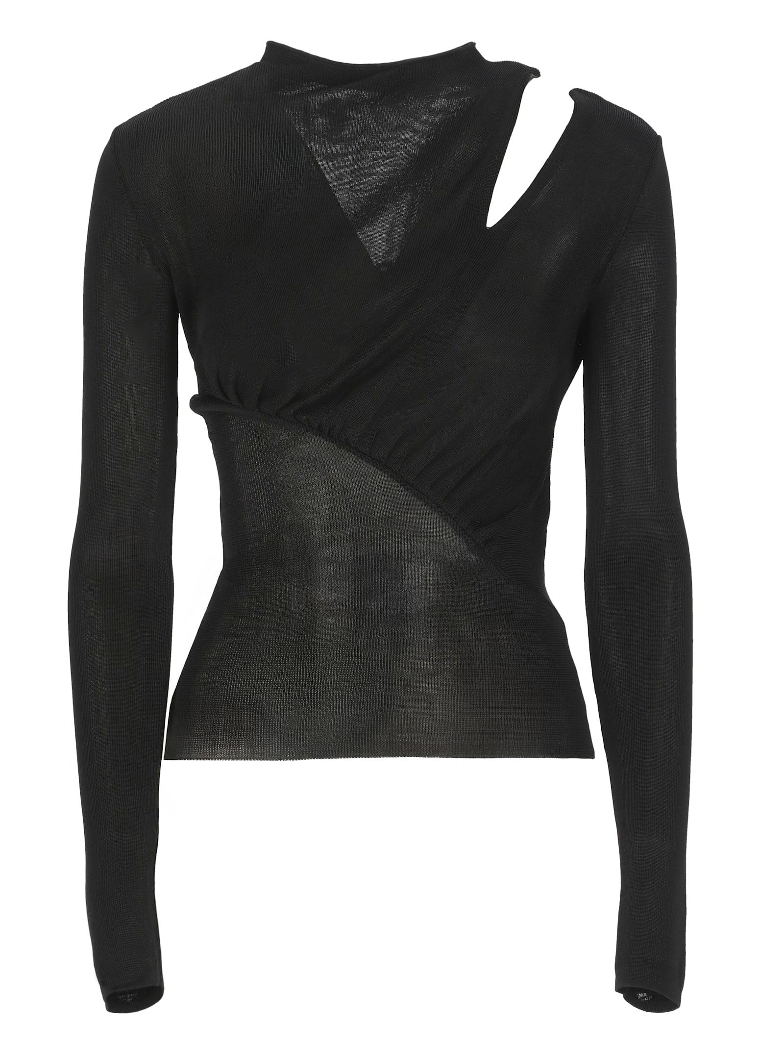 self-portrait viscose top