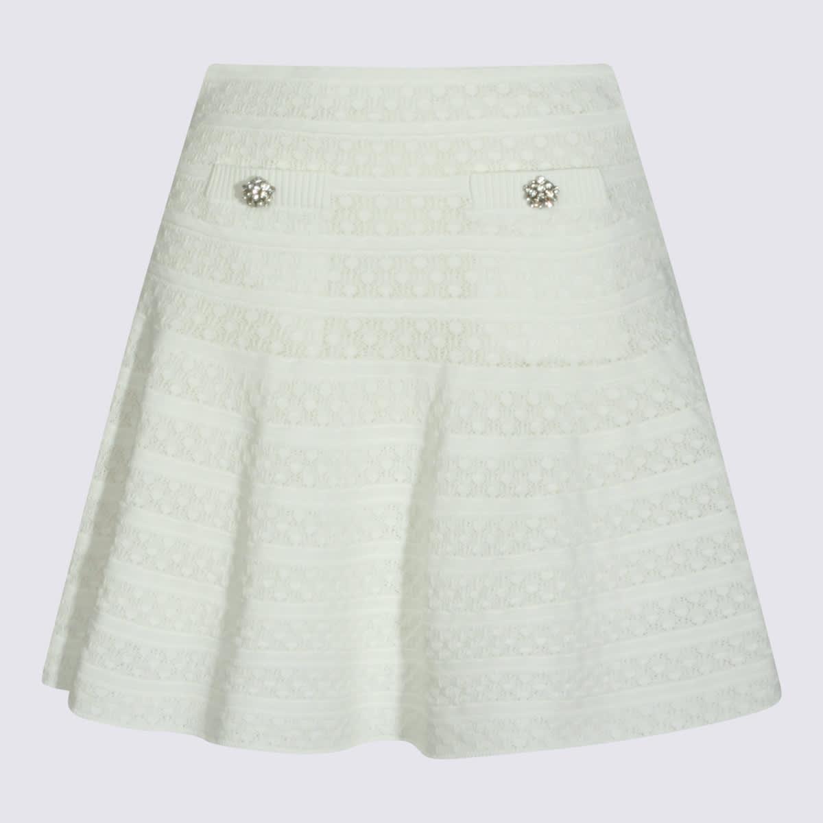 self-portrait white skirt