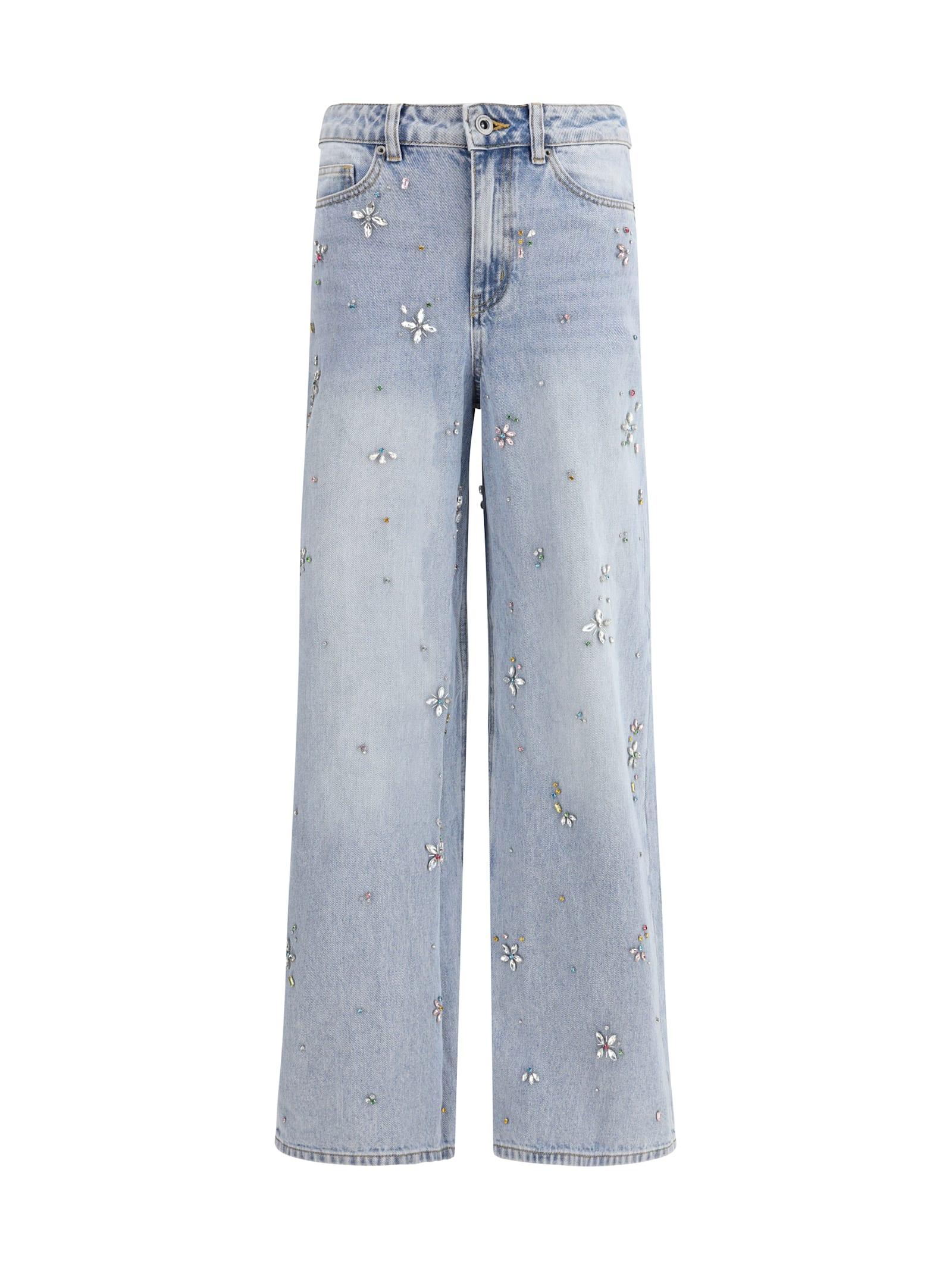 self-portrait wide leg jeans