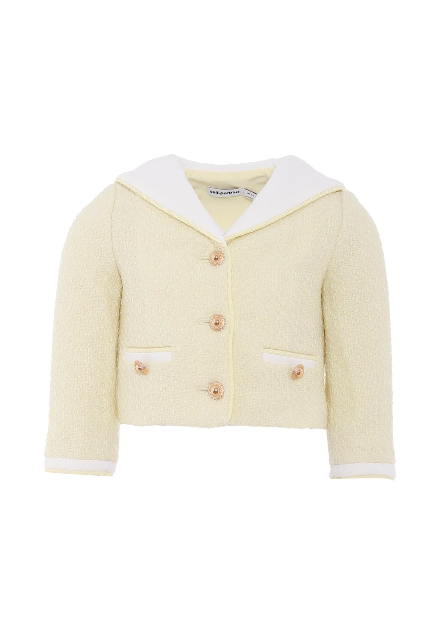 self-portrait yellow jacket for girl