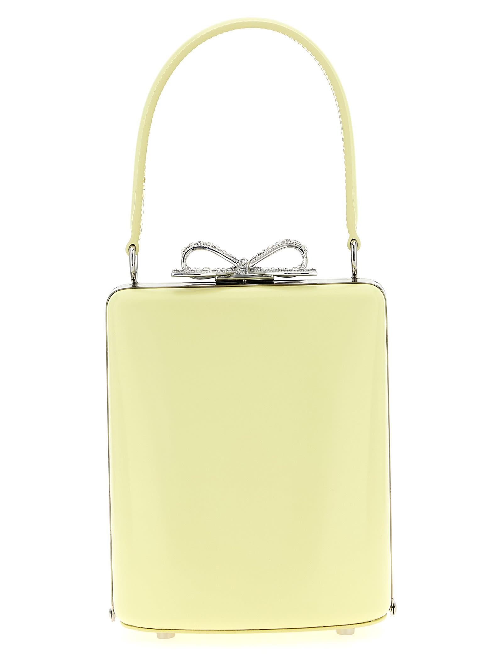 self-portrait yellow leather bag handbag