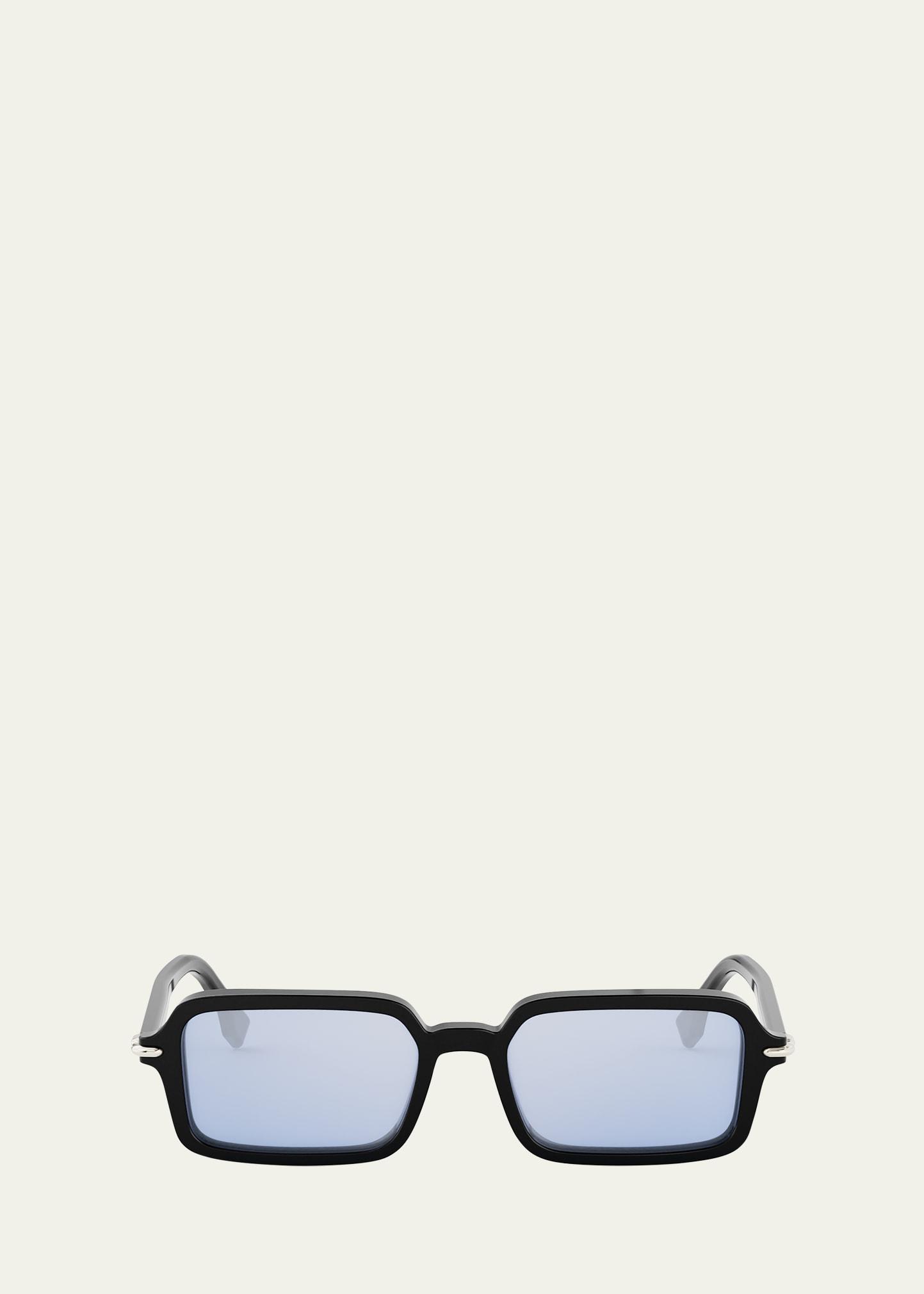 selleria acetate rectangular sunglasses