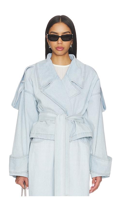 selmacilek nayla denim jacket in blue.