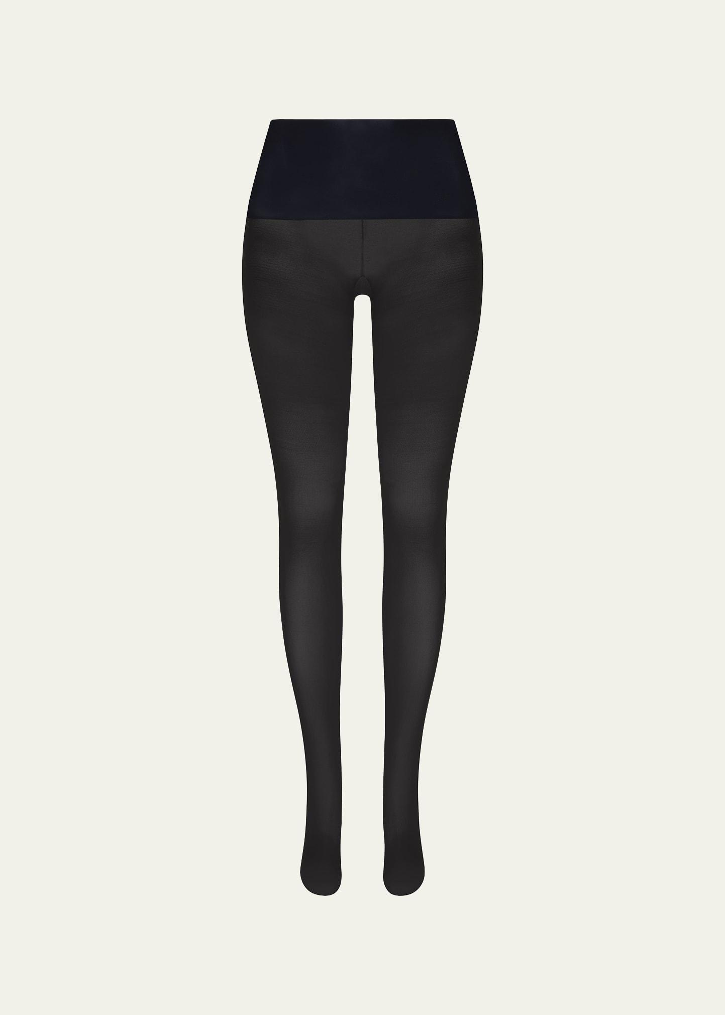 semi-opaque tights, black