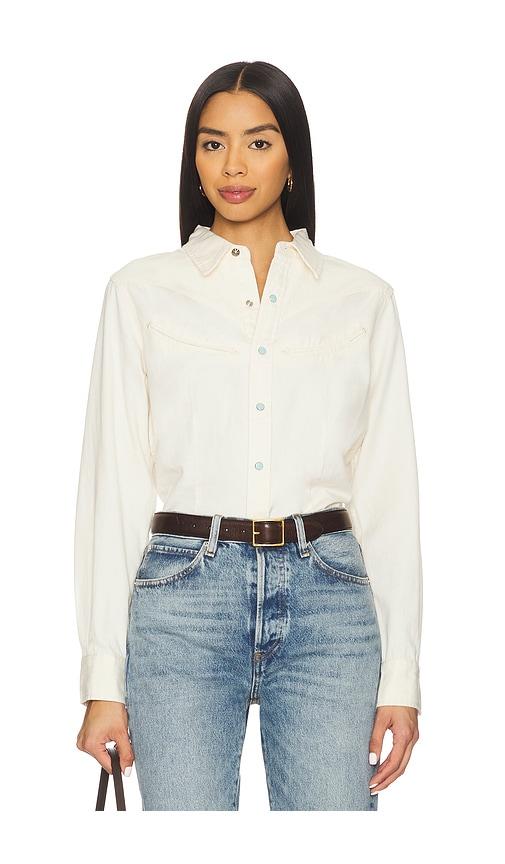 sendero provisions co. the yoakam button up shirt in ivory.