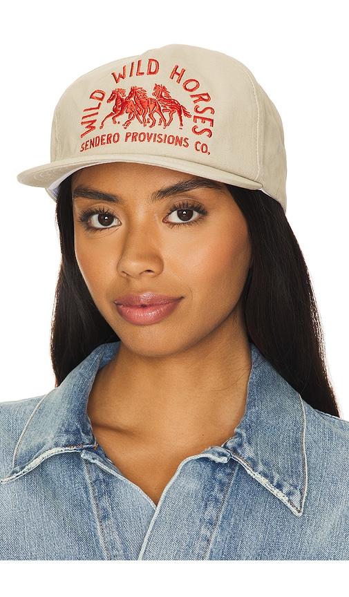 sendero provisions co. wild horses hat in cream.