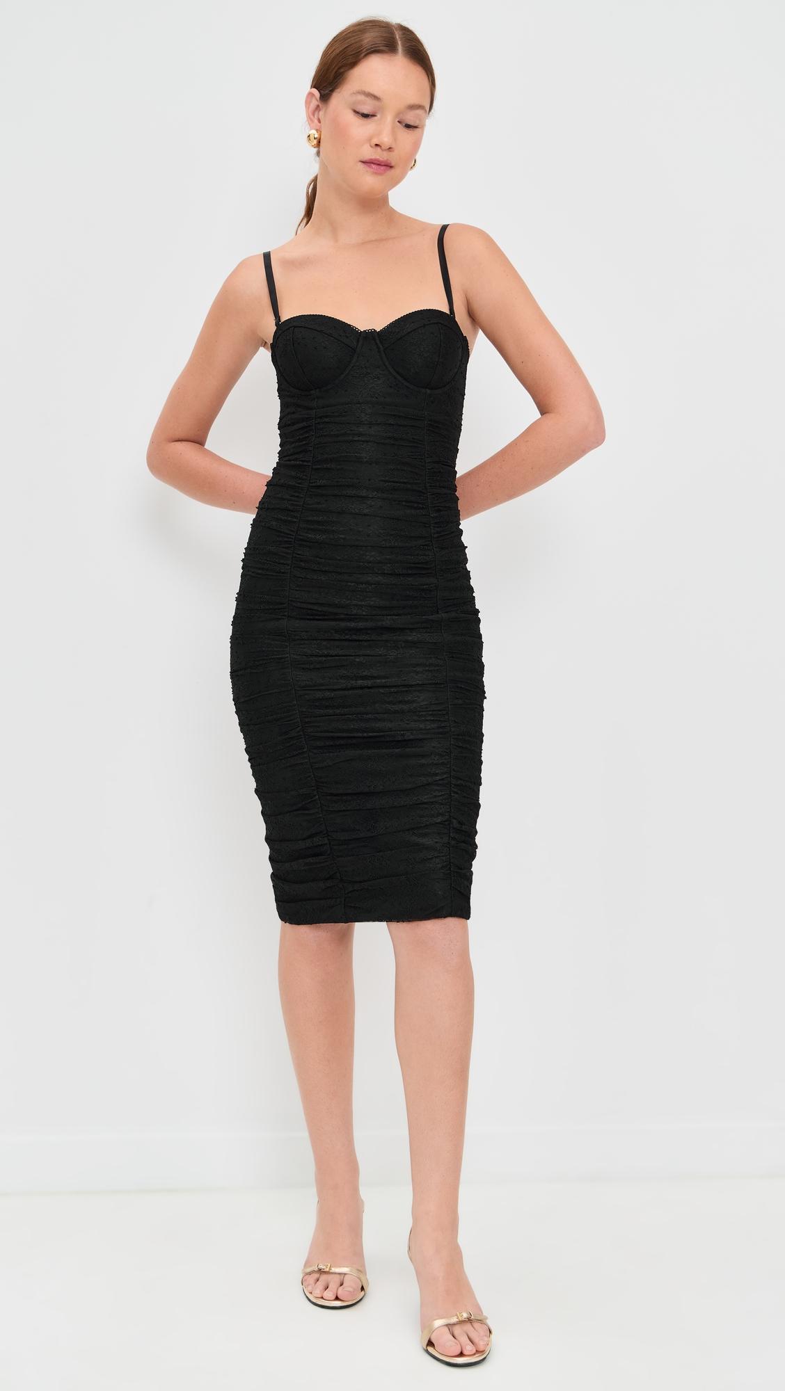 senna lace bustier dress