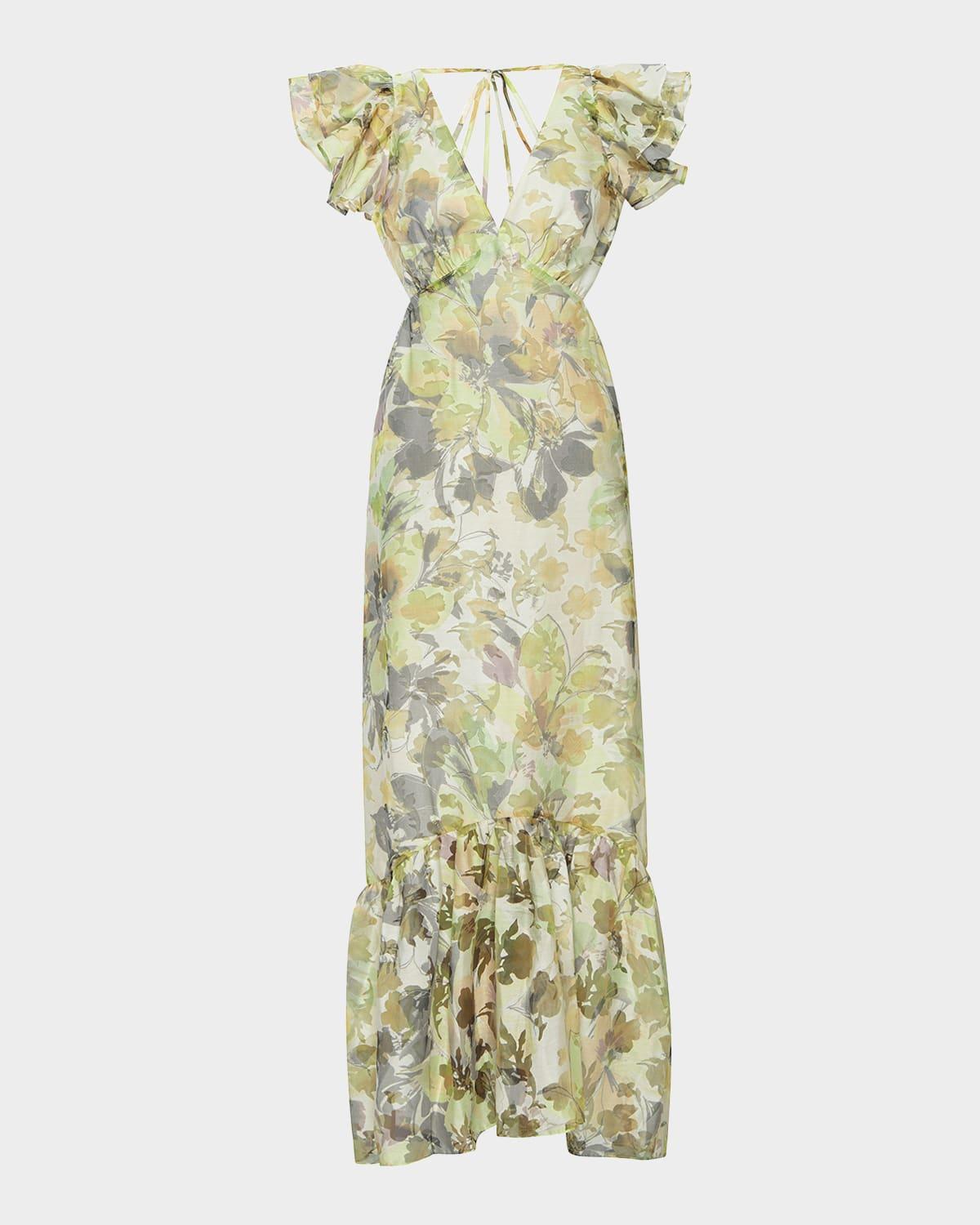 septima backless midi dress