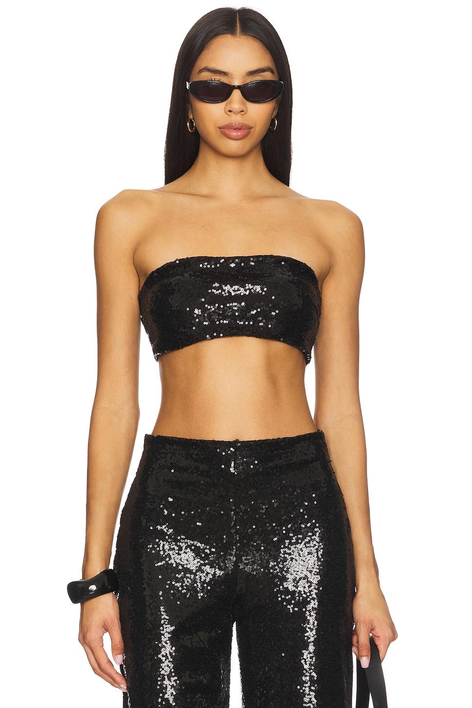 sequin bandeau top