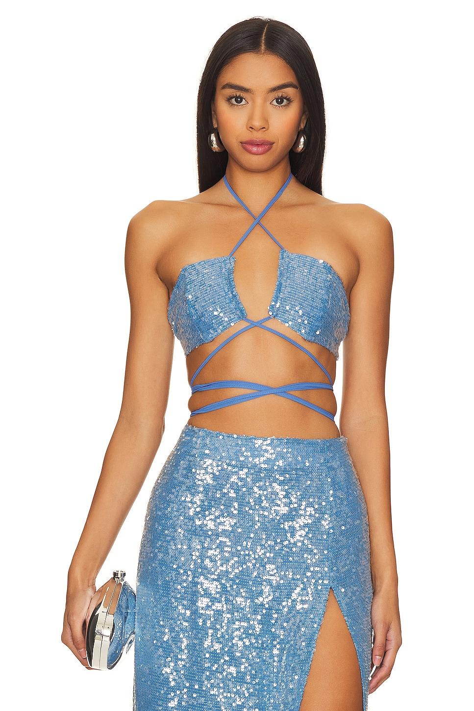 sequin bra top