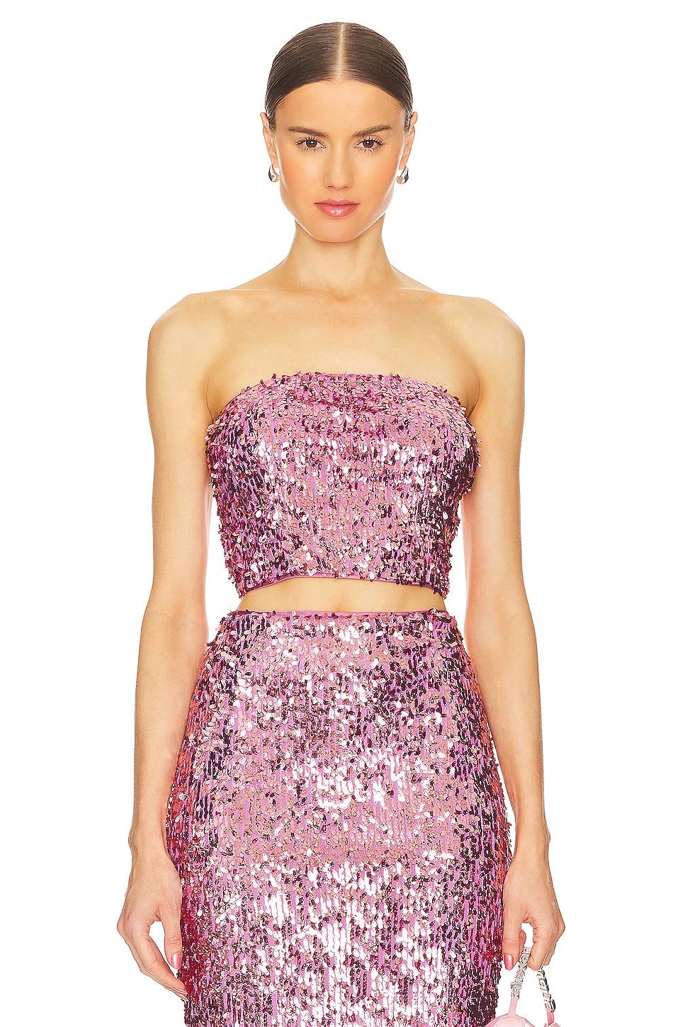 sequin crop top