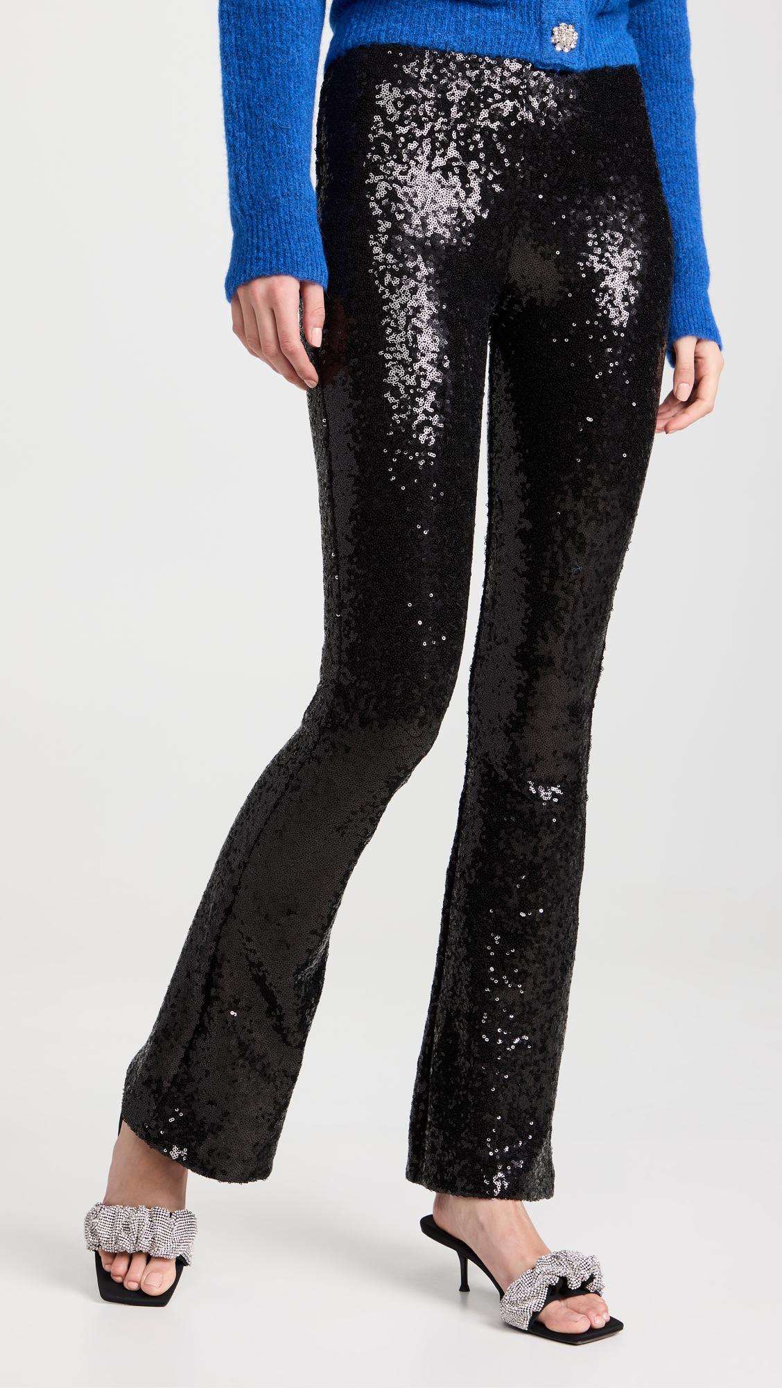 sequin flare leggings