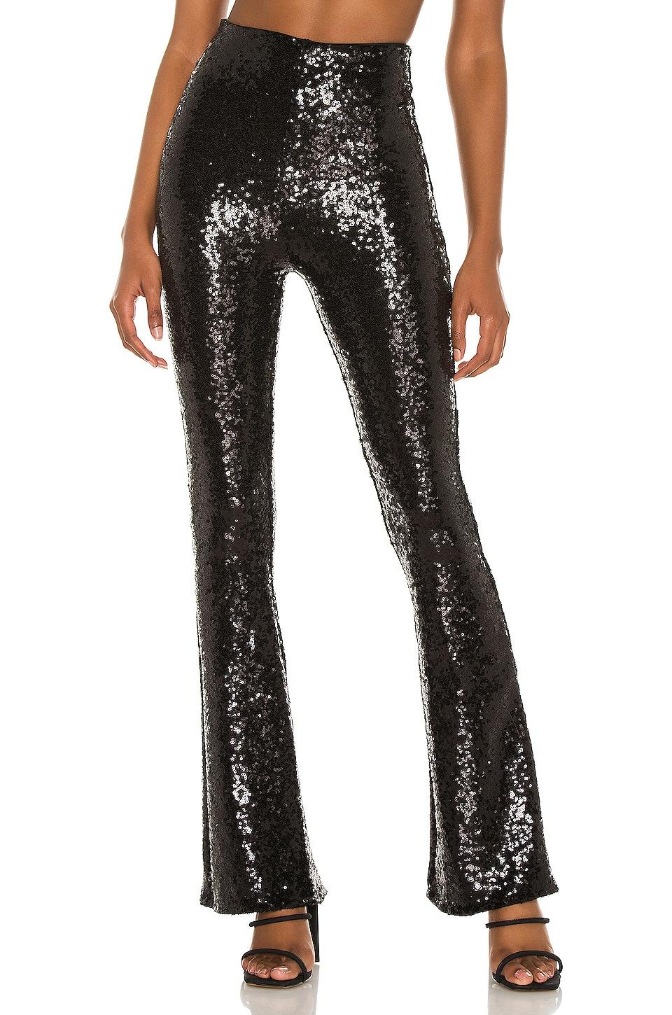 sequin flared legging