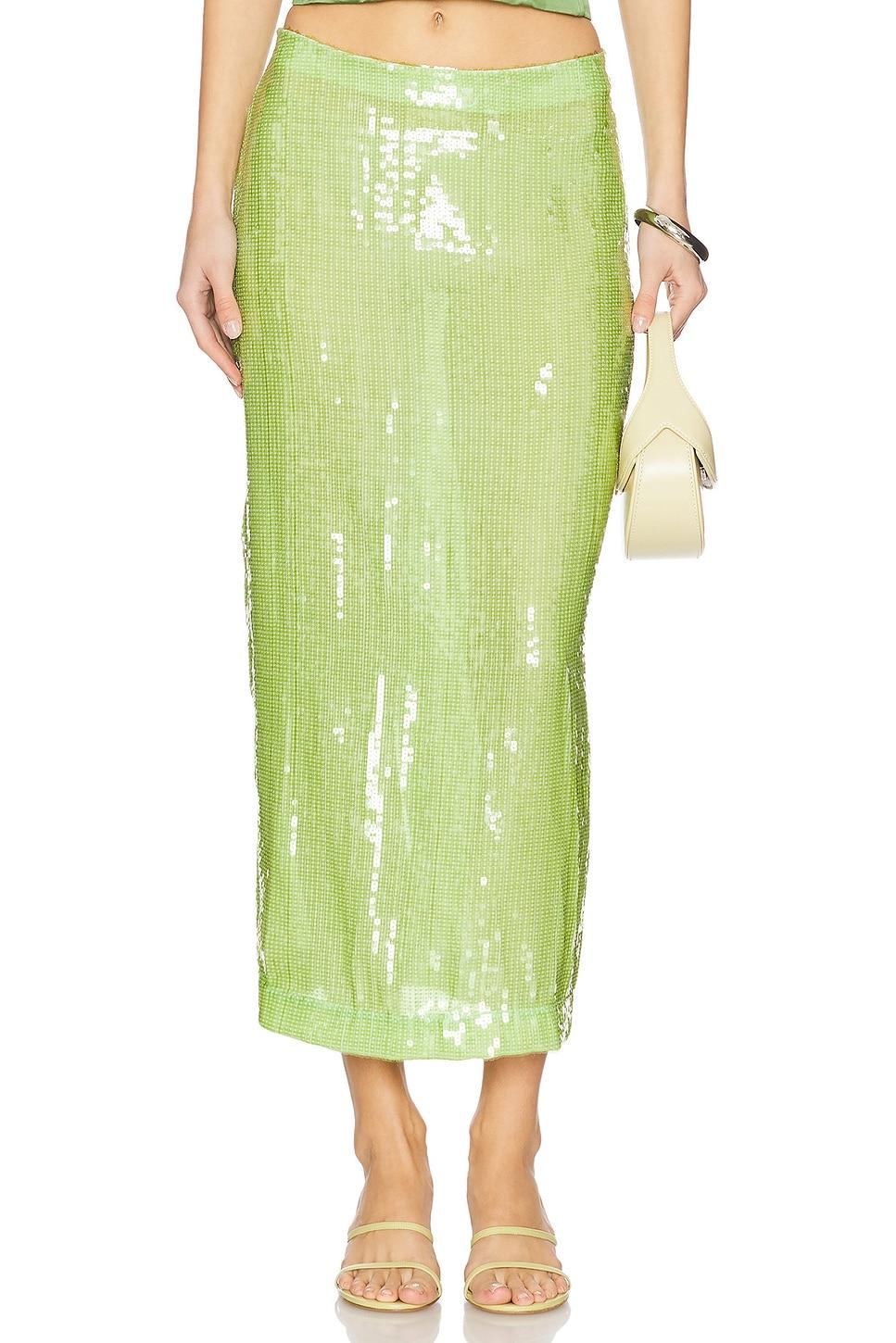 sequin long skirt