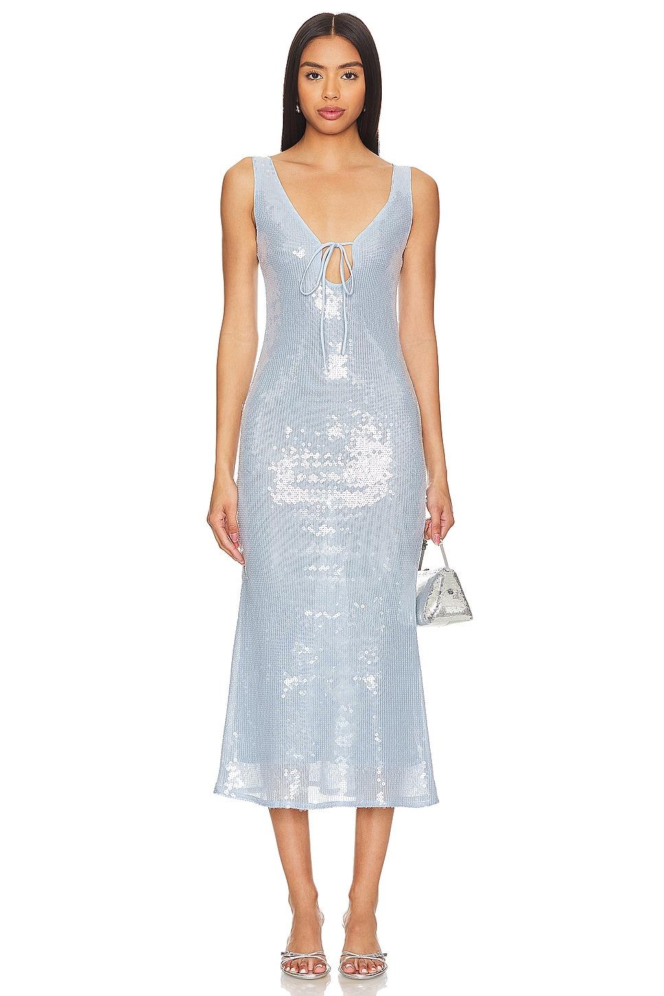 sequin midi dress
