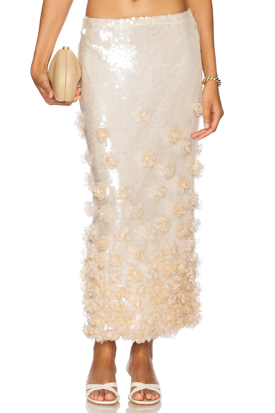 sequin midi skirt